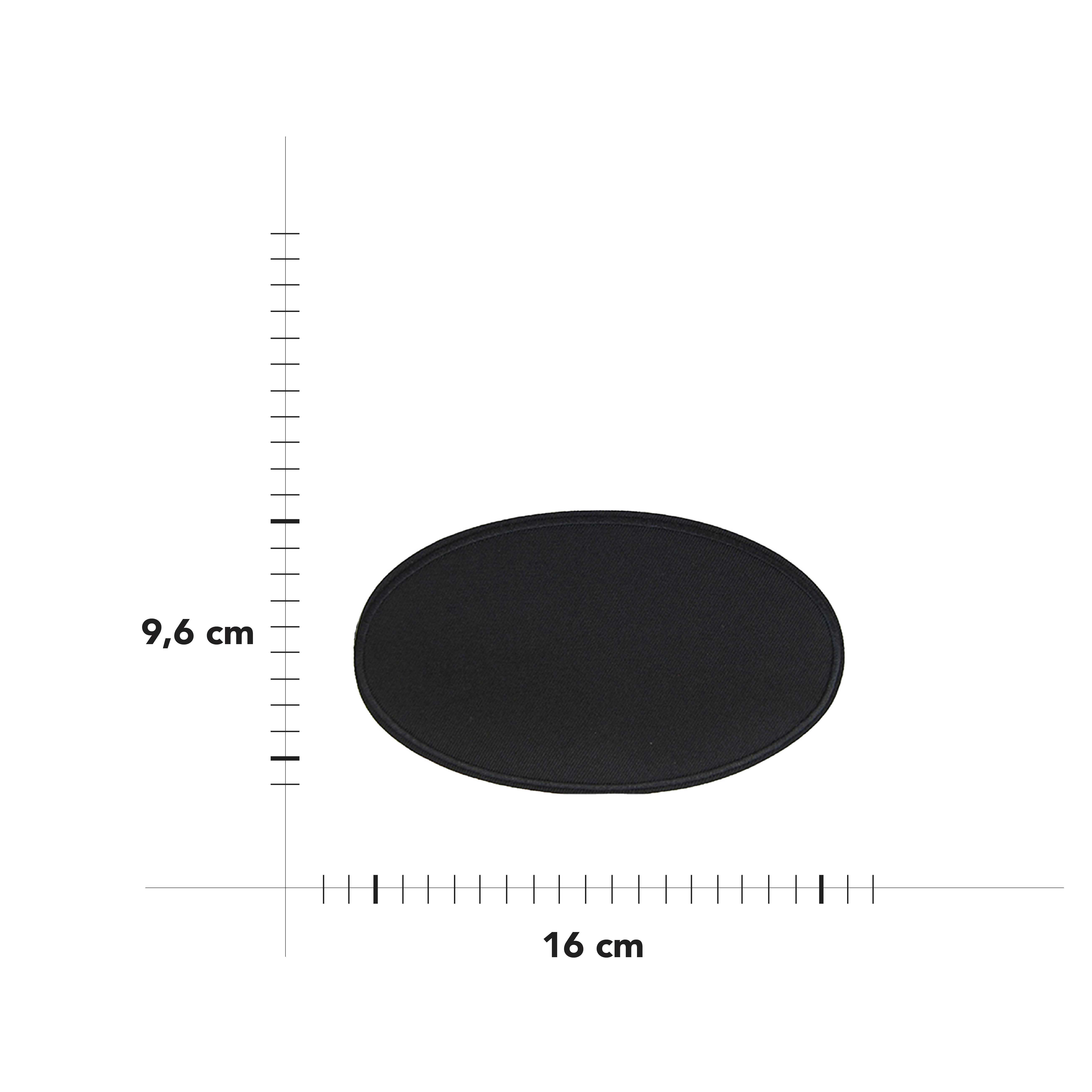 Oval thermoadhesive patch Image