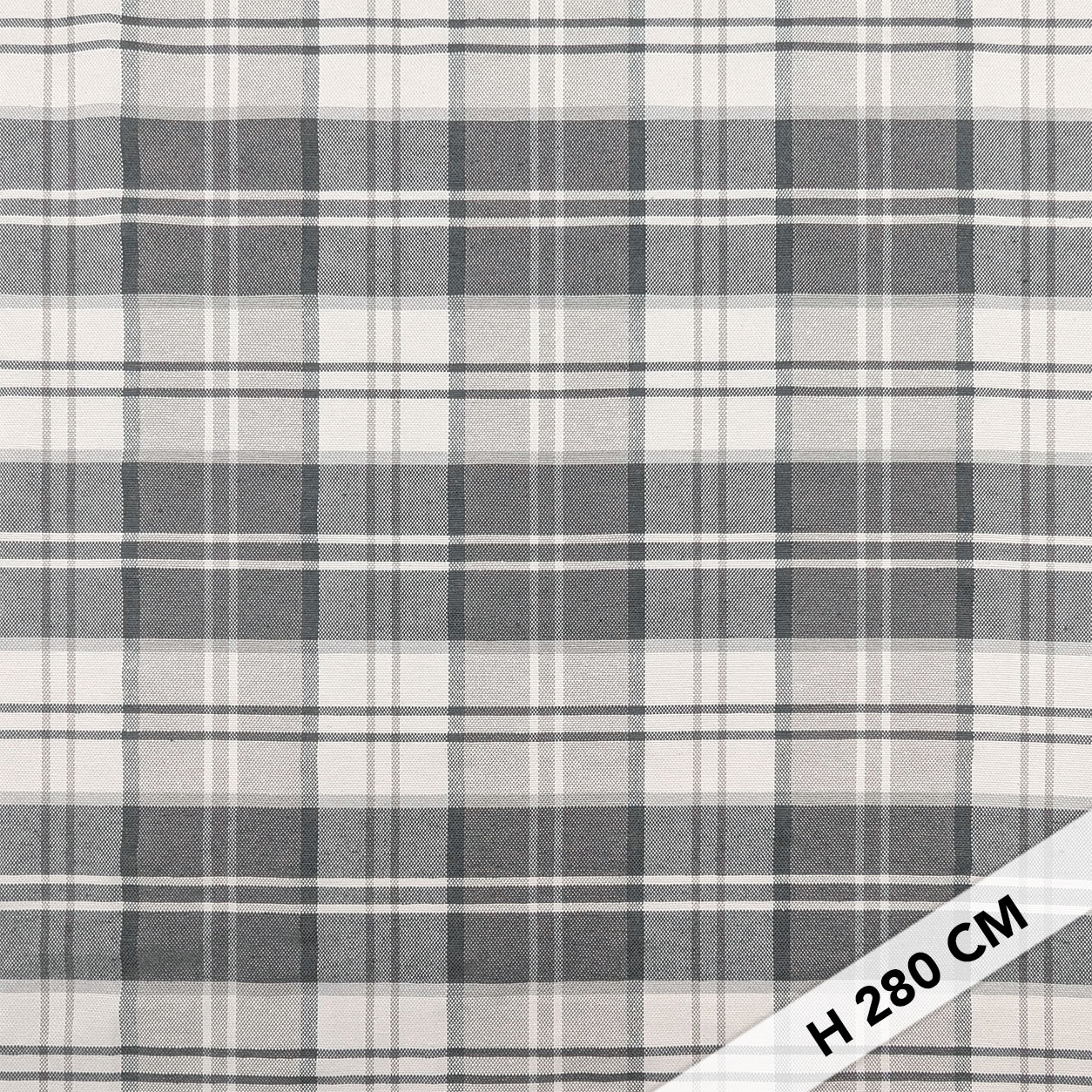 Grey Tartan Yarn Dyed Fabric Image