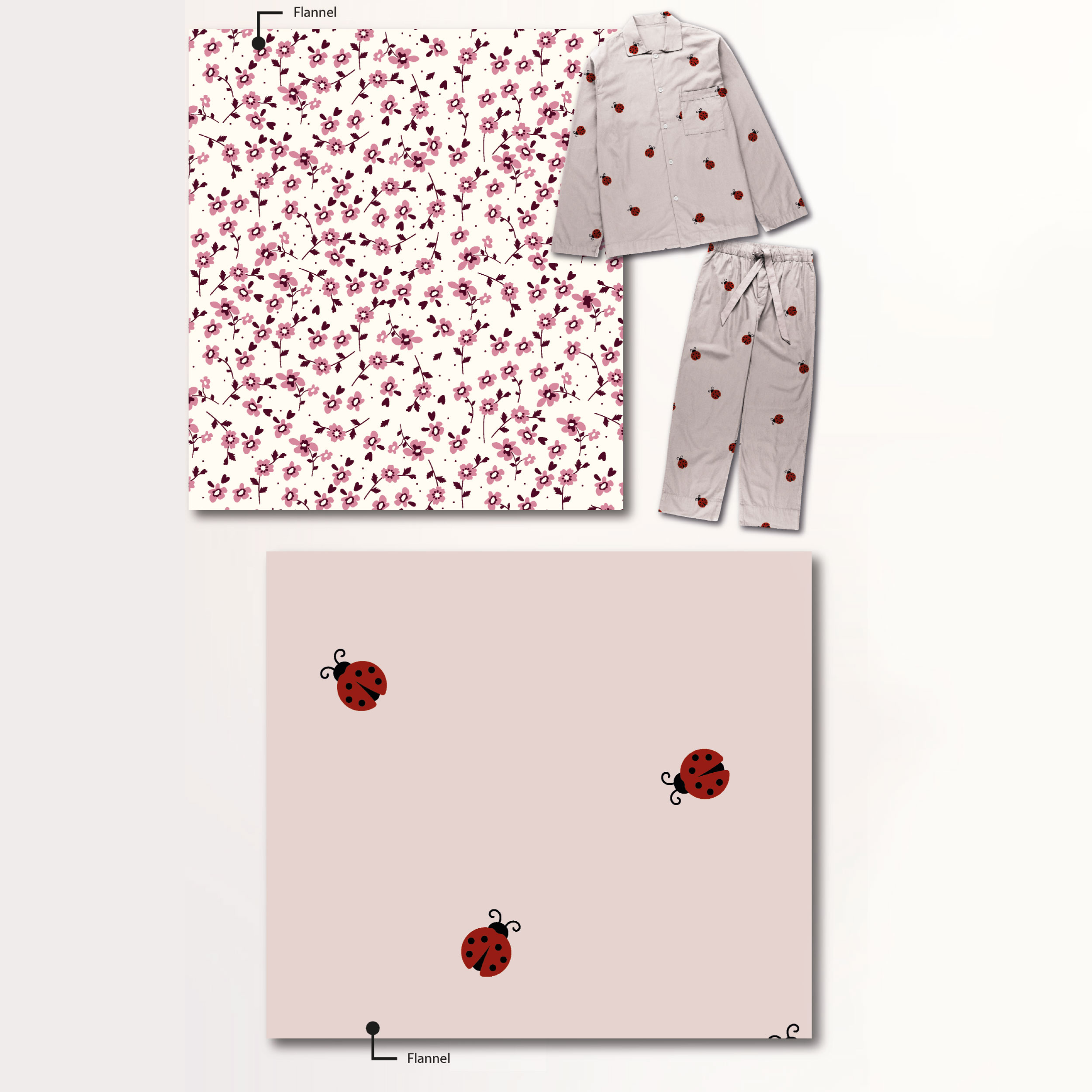 Ladybird Cotton Flannel Image