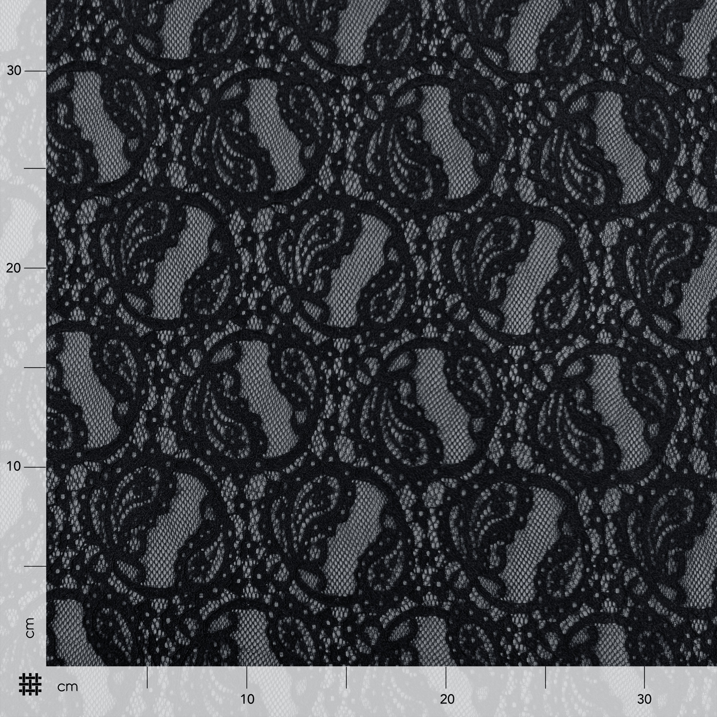 Bi-elastic Double Edge Lace Black Image