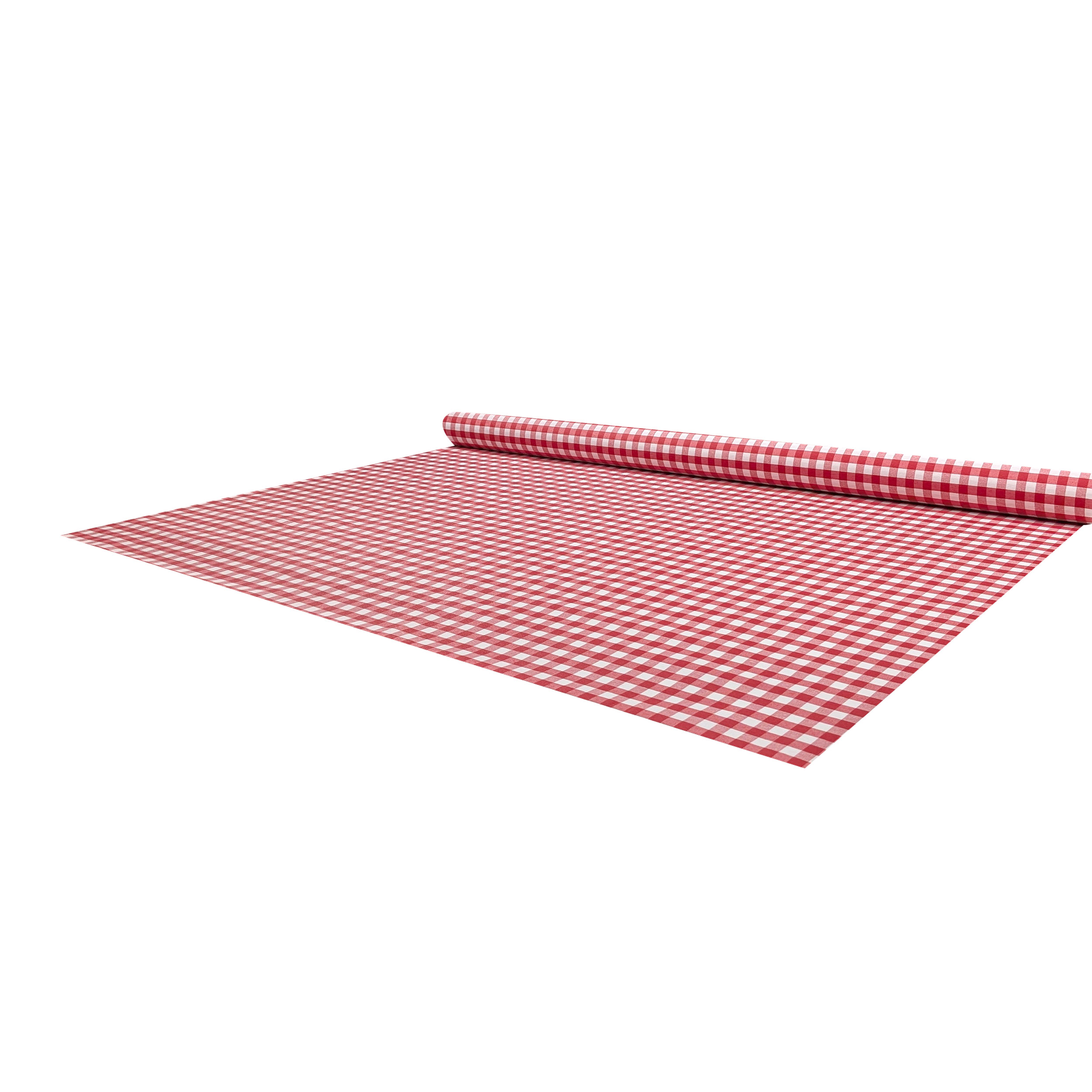 Fabric for Resin Tablecloth Red Checks Image