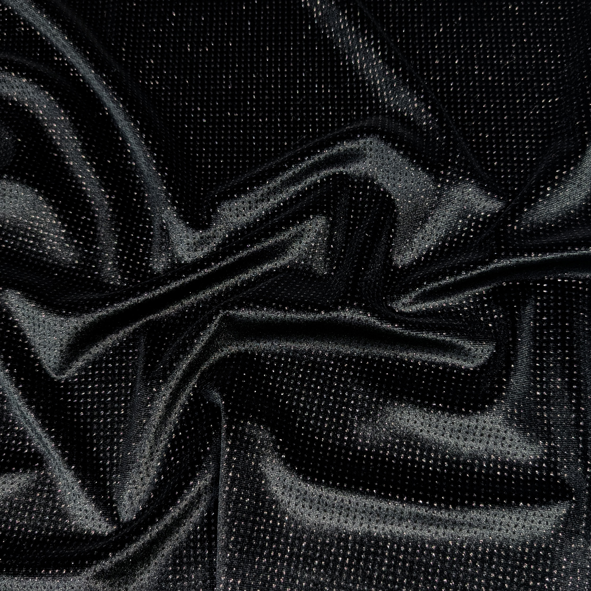 Black Velveteen with Silver Rhinestones Image