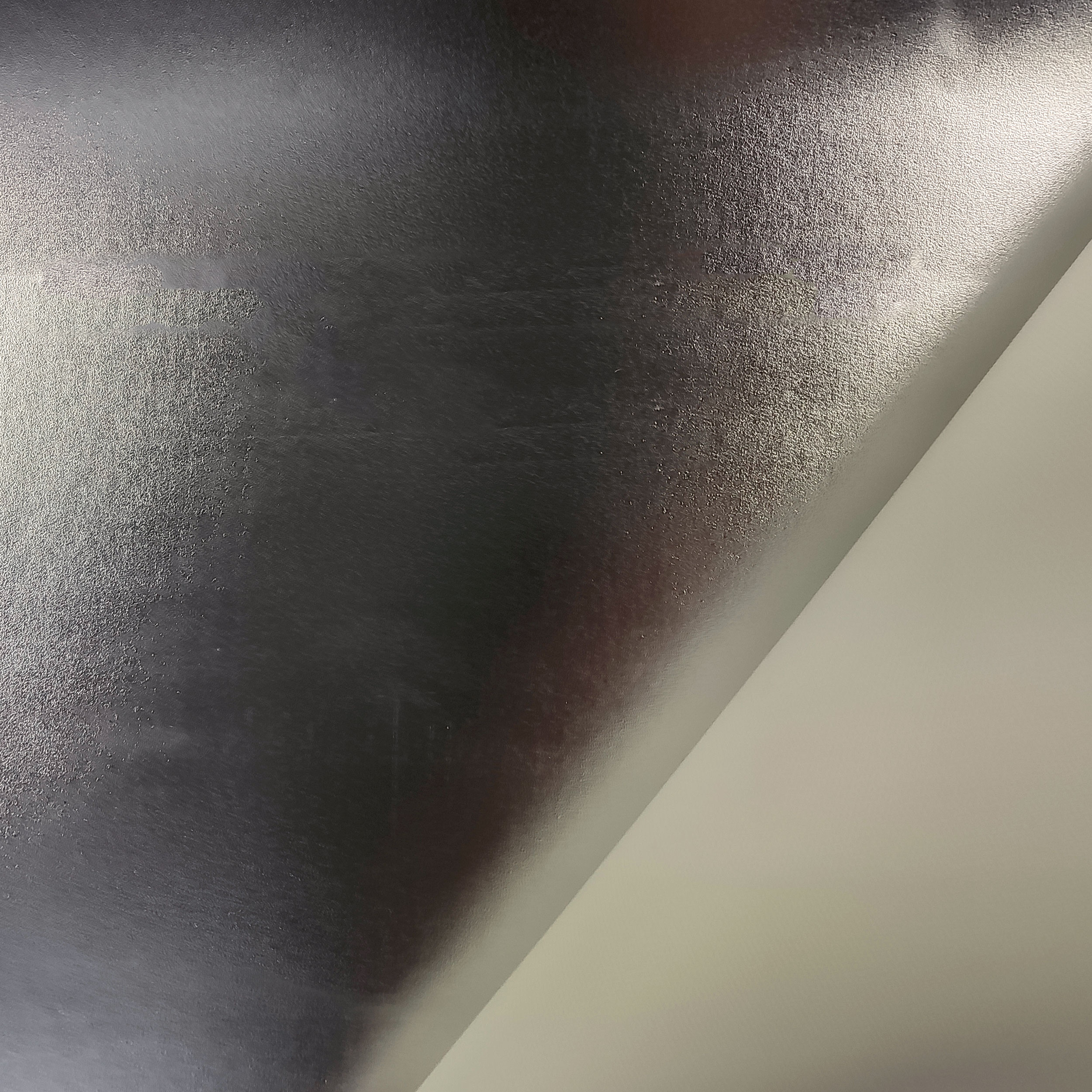 Faux cuir Effet métallisé Argent