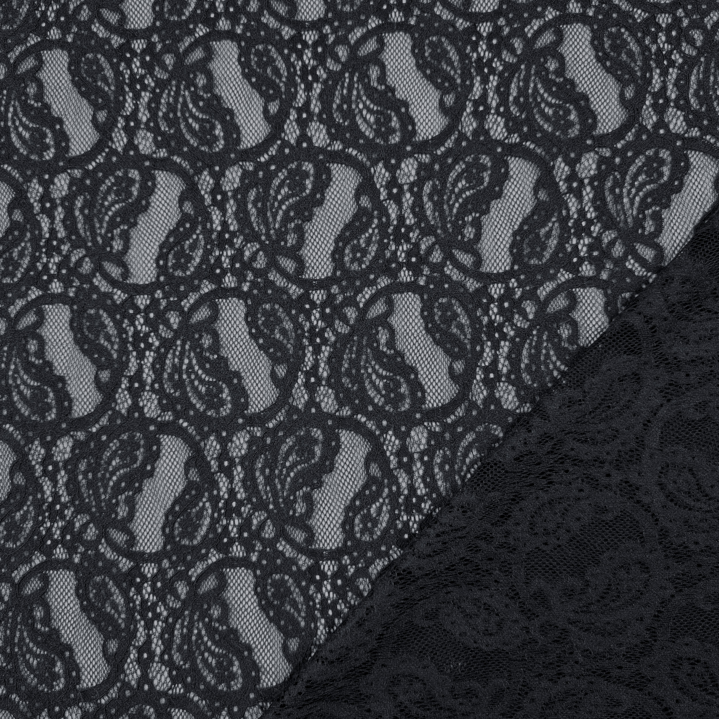Bi-elastic Double Edge Lace Black Image