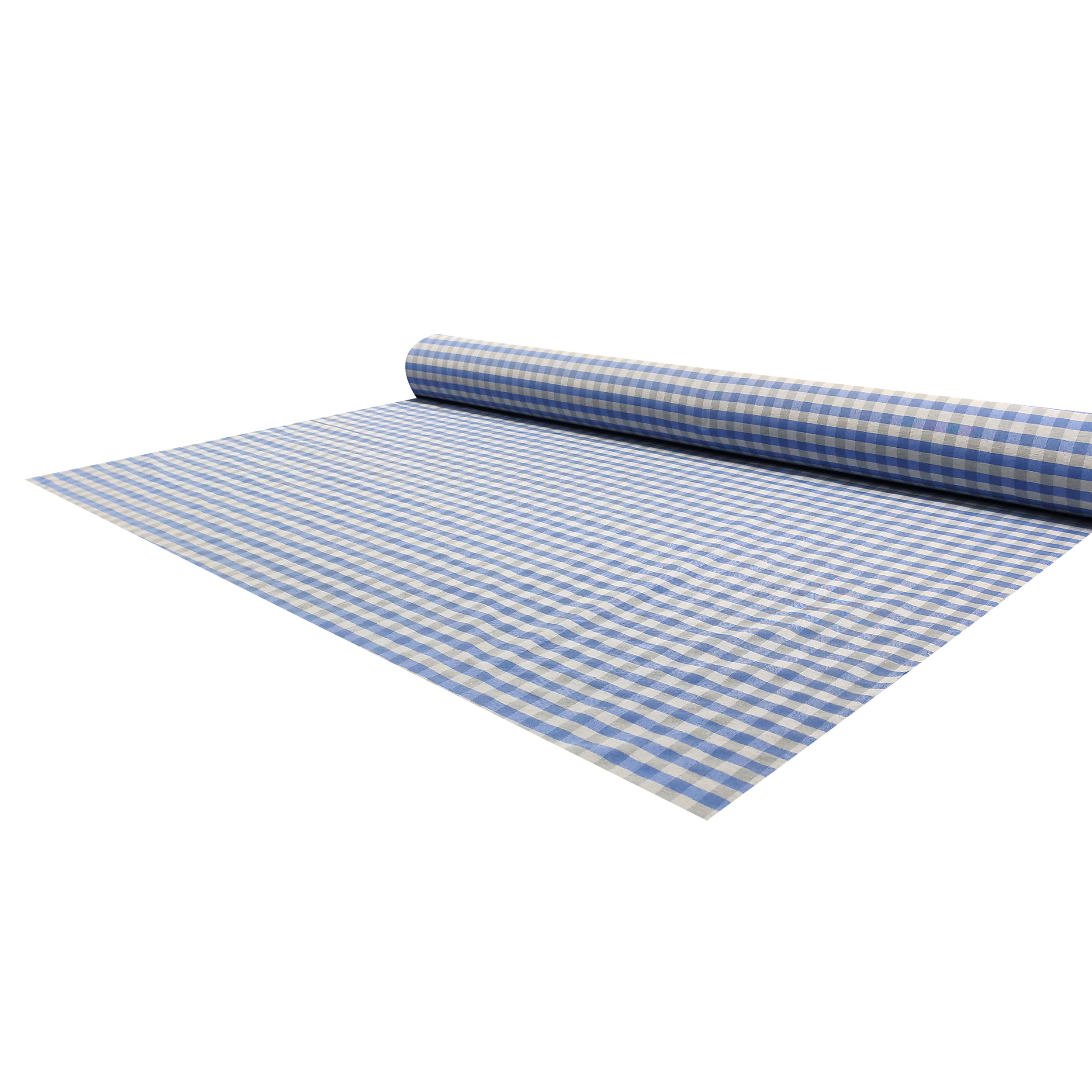 Tissu teint en fil pour nappe carrée gris Image