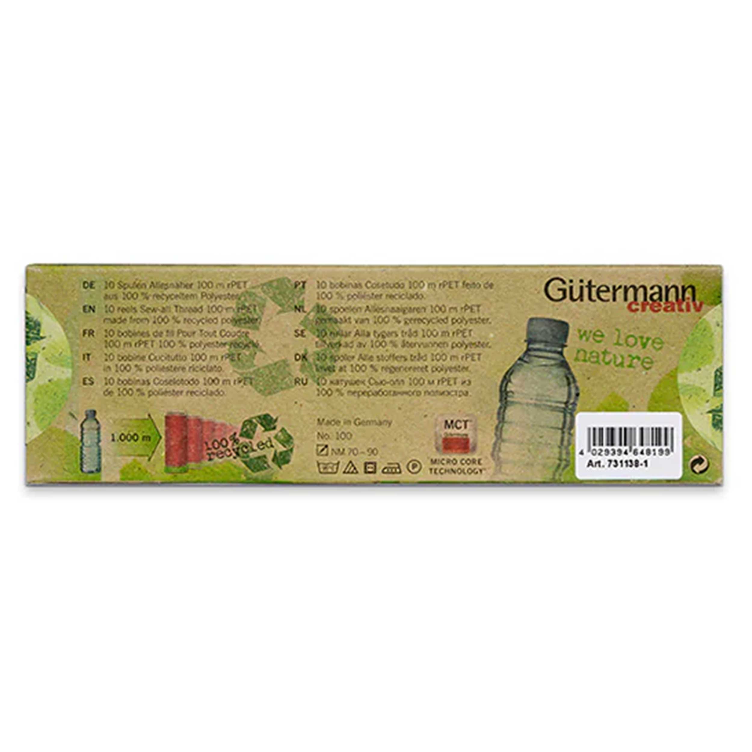 Gutermann Creative Stitching rPET 10 Spools Image