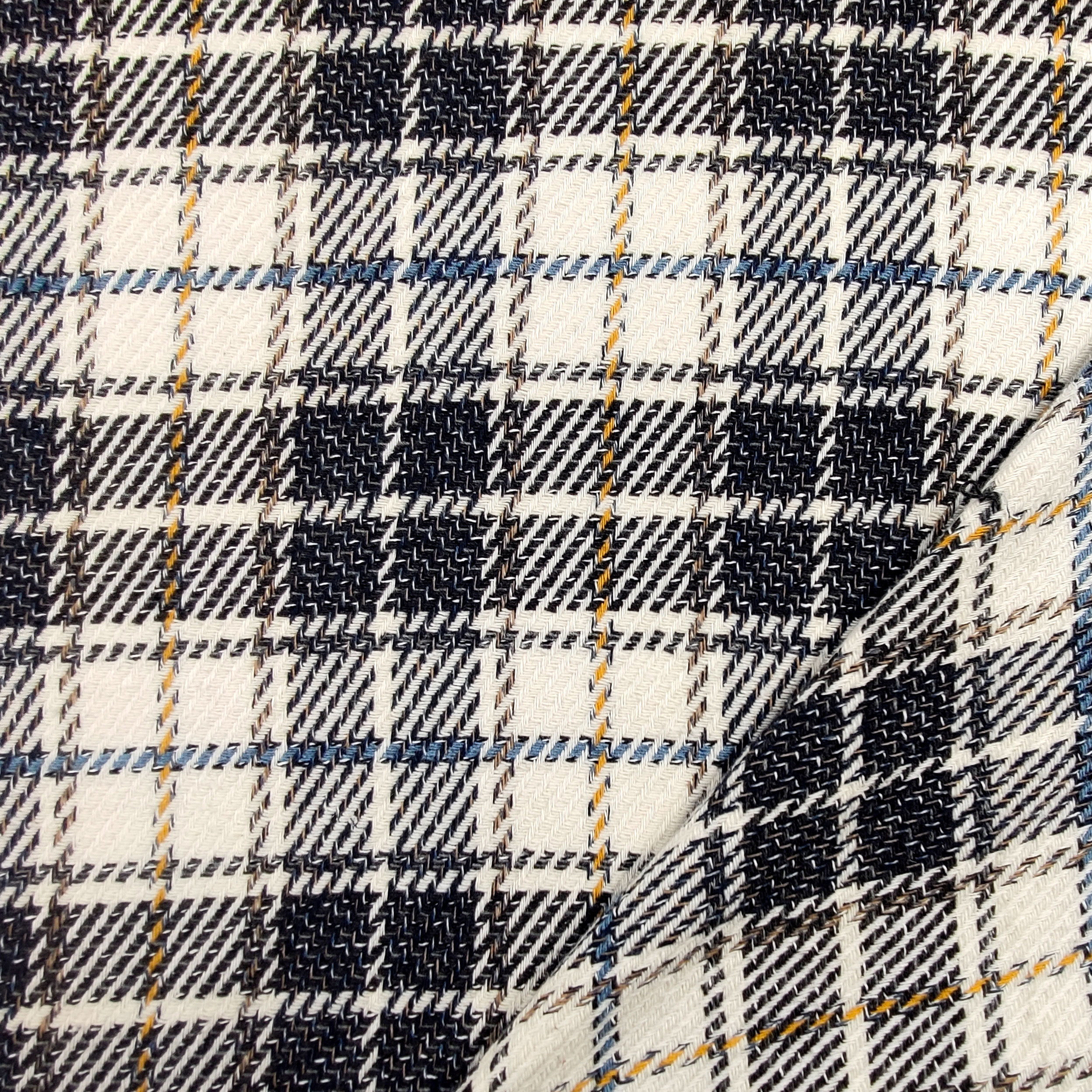 Jacquard écossais coton et soie
