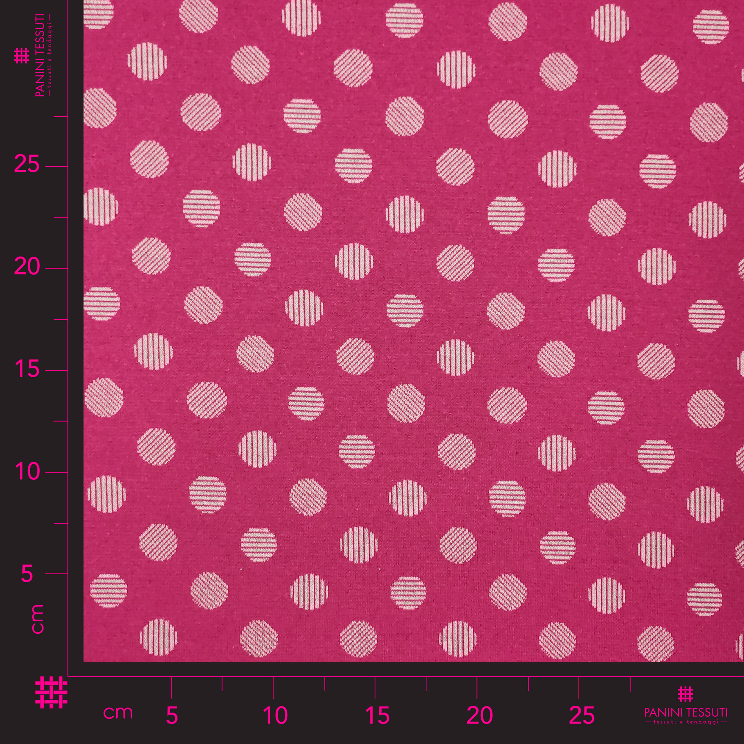 Punto Milano Fond abstrait à pois Fuxia Image