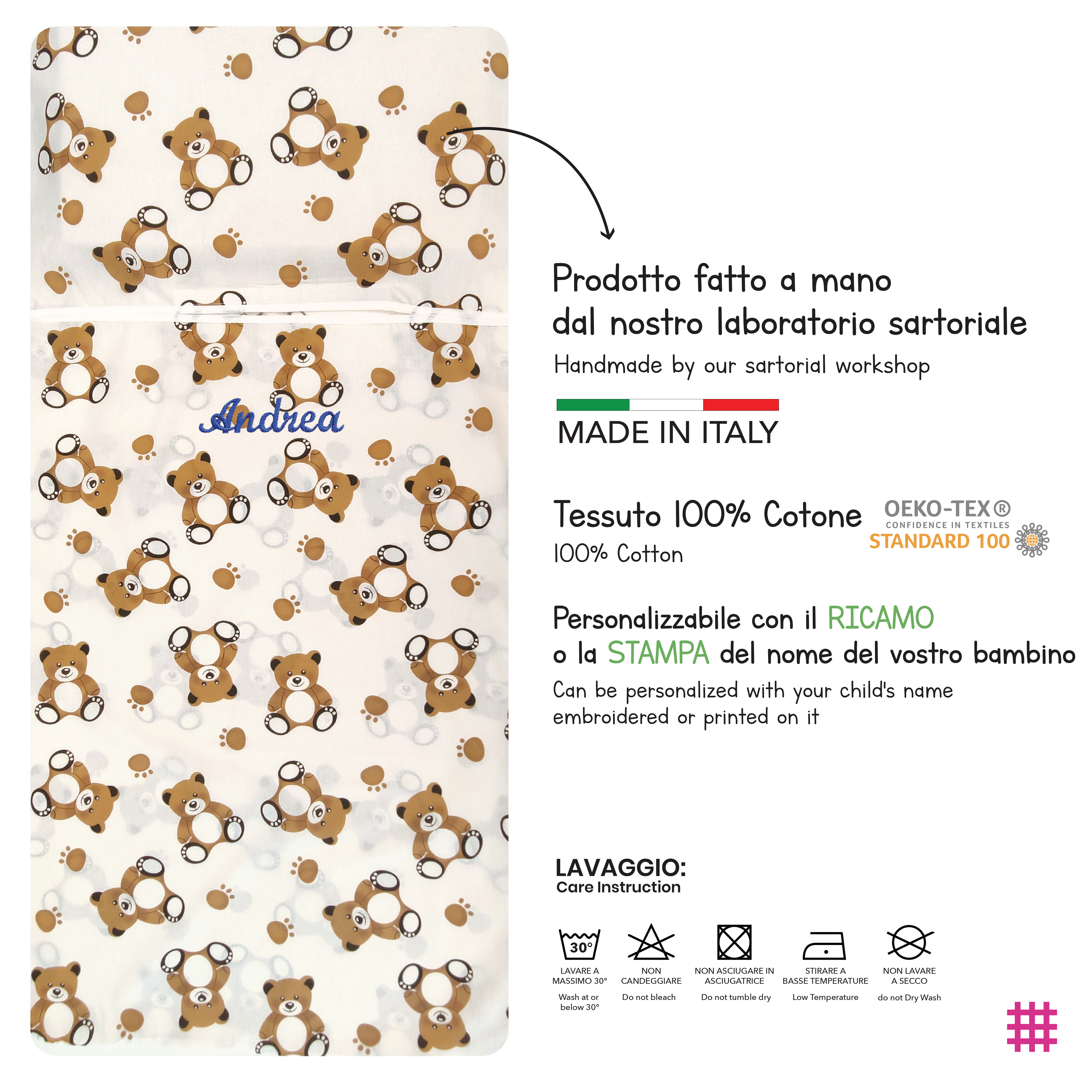 Summer Sleeping Bag Bears White Background Image