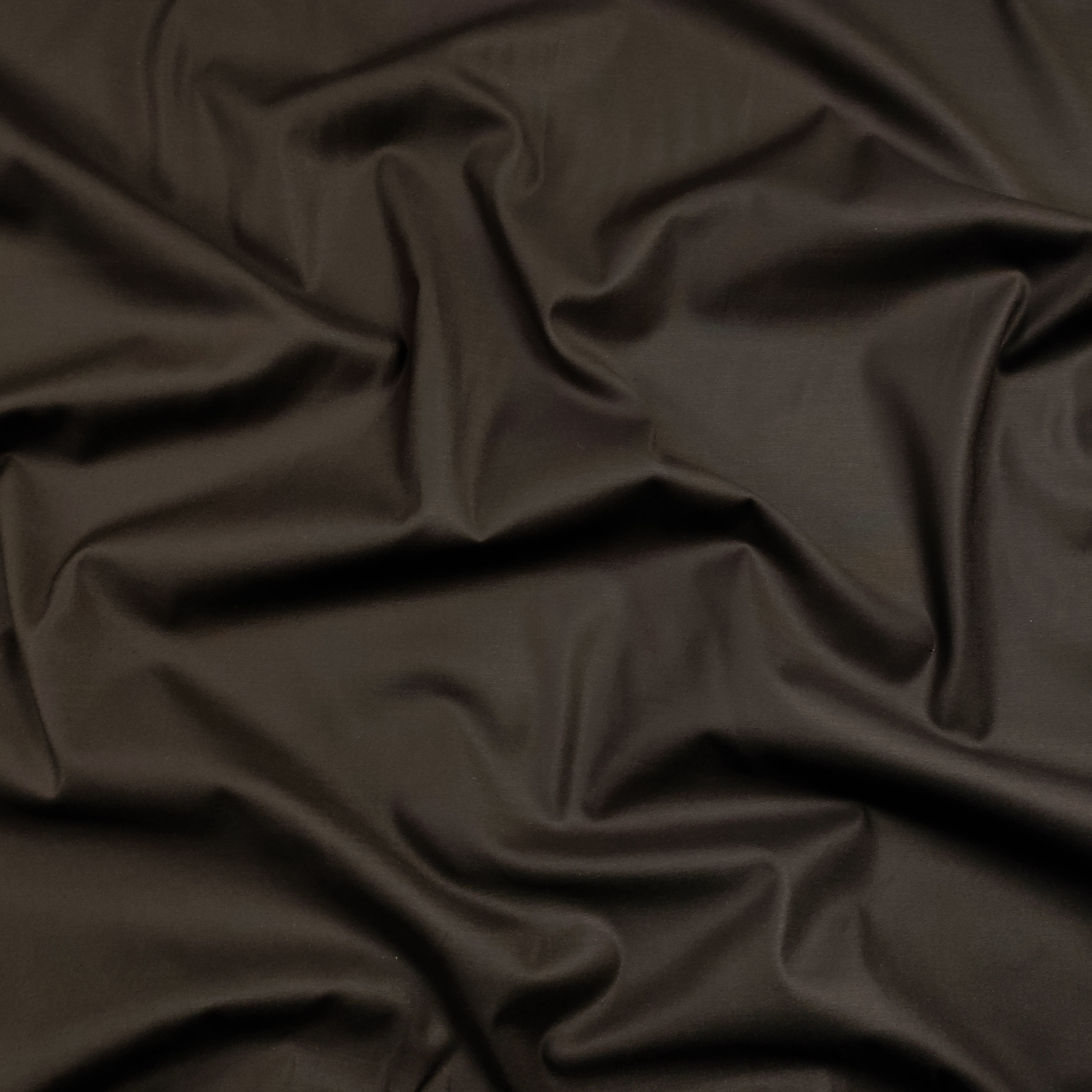 Satin de coton extensible Couleur unie 3