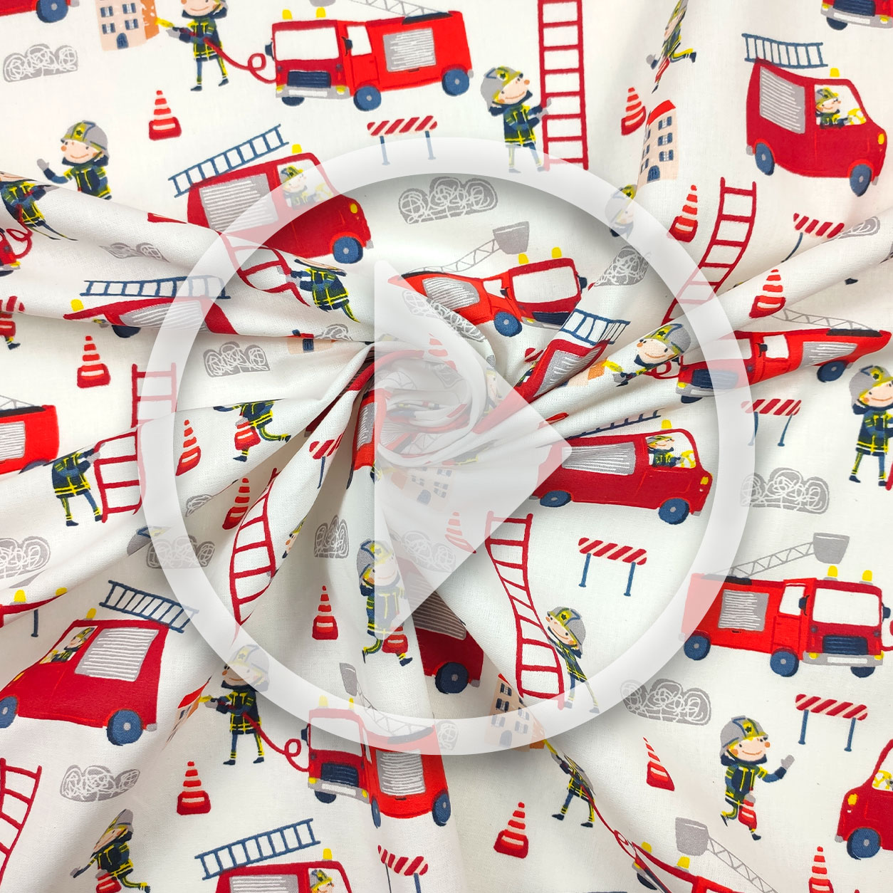Children's Wear Cotton - Firefighters Image