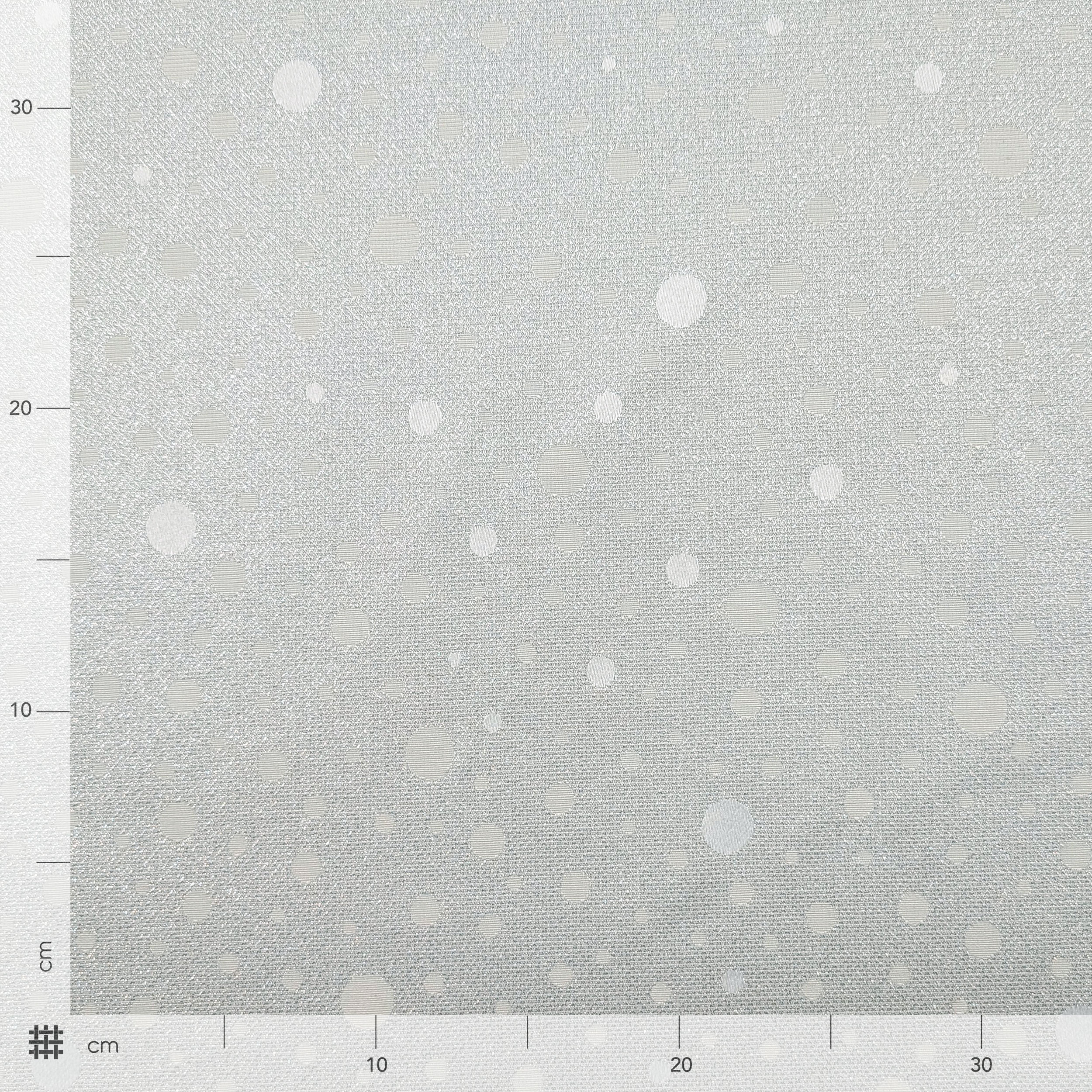 Furnishing Fabric Silver Polka Dots Lurex Image