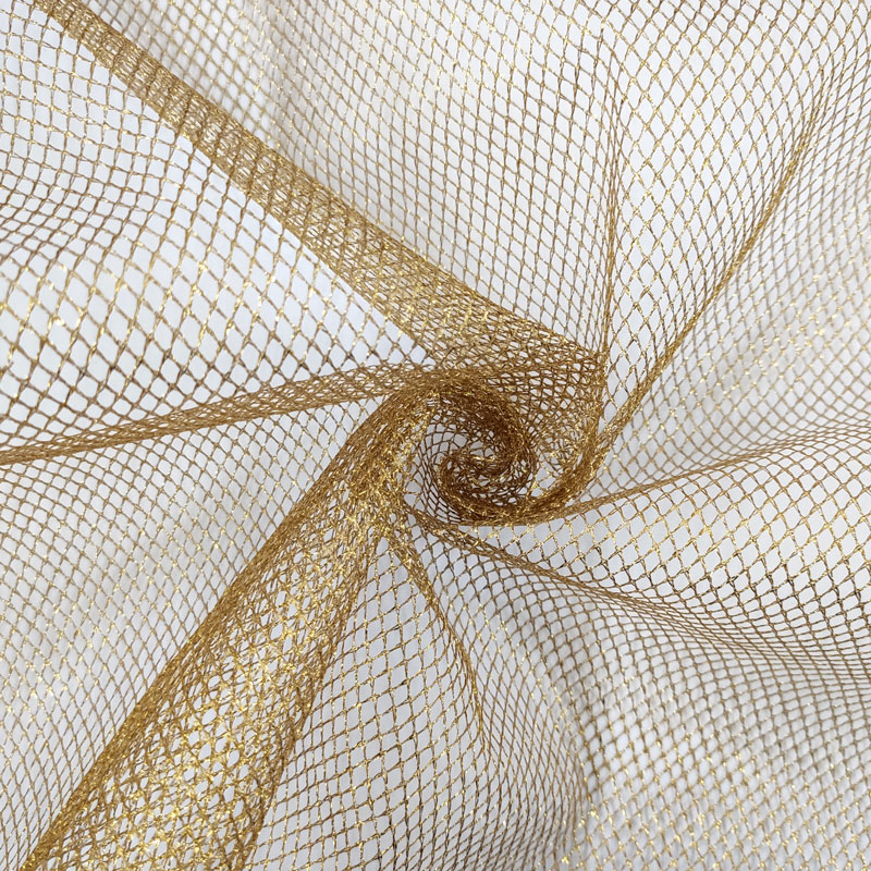 Gold Lurex Netzstoff