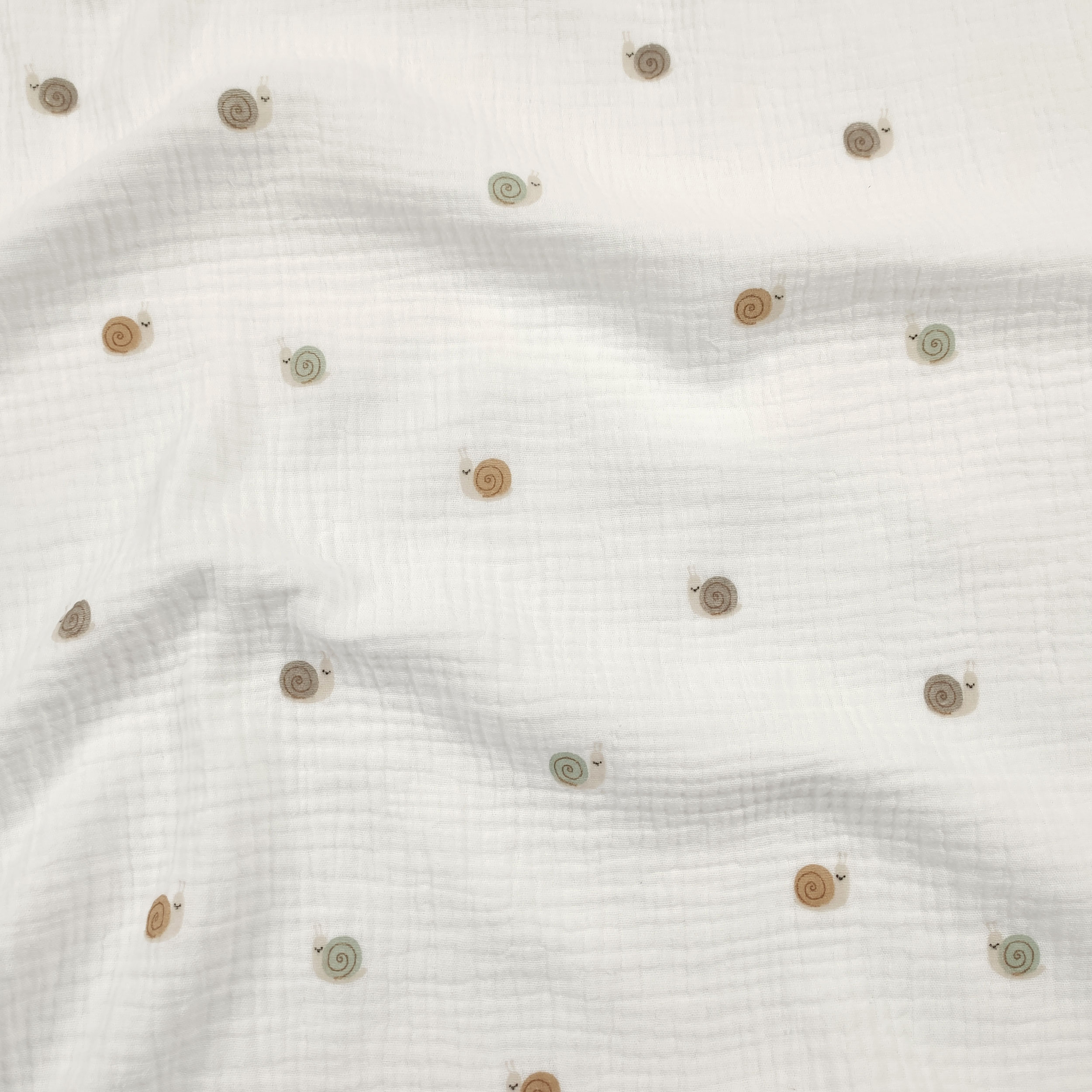 Cotton Muslin Snails