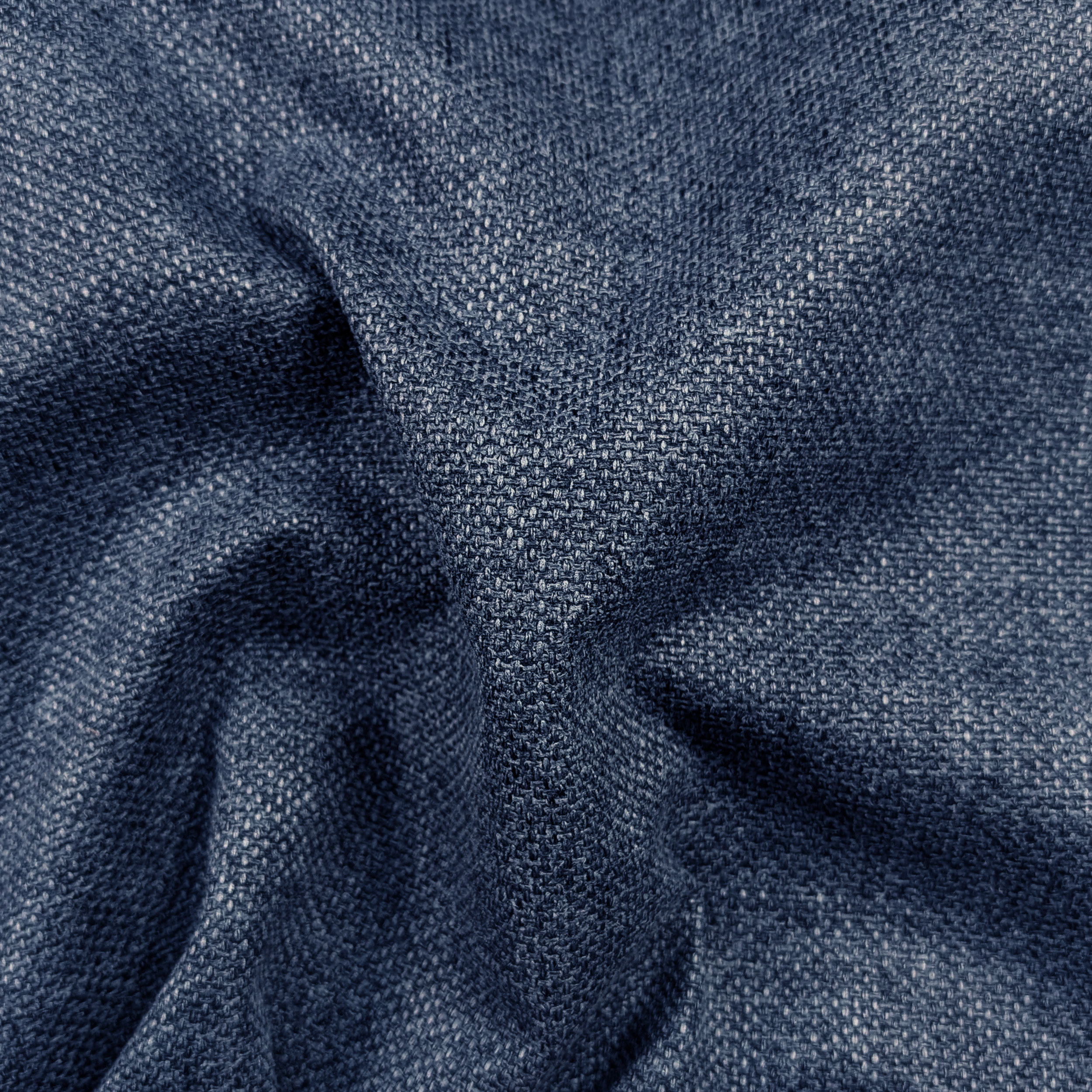 Melange Weave Fabric Blue Image