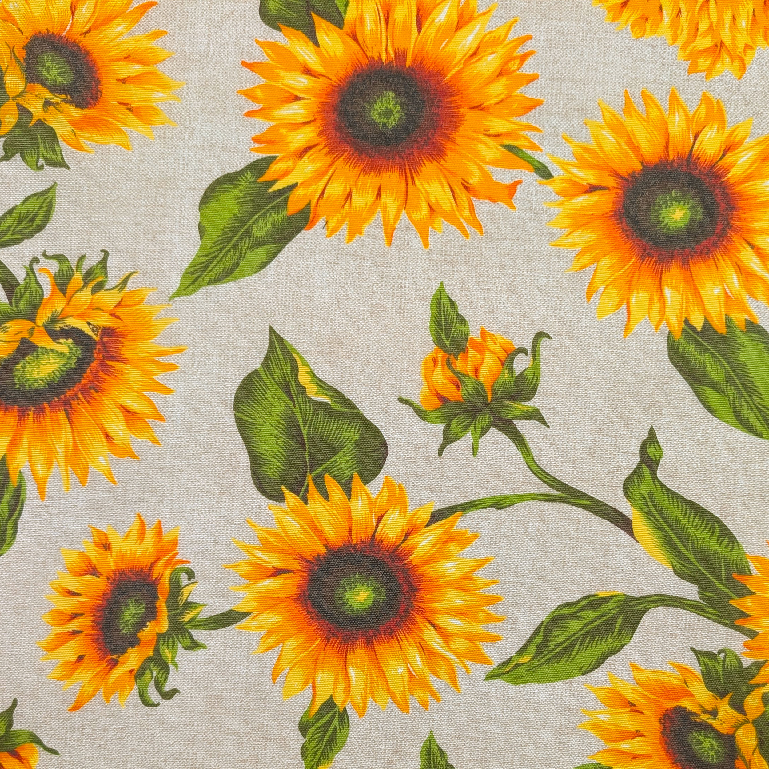 Fabric for Sunflowers Resin Tablecloth Image