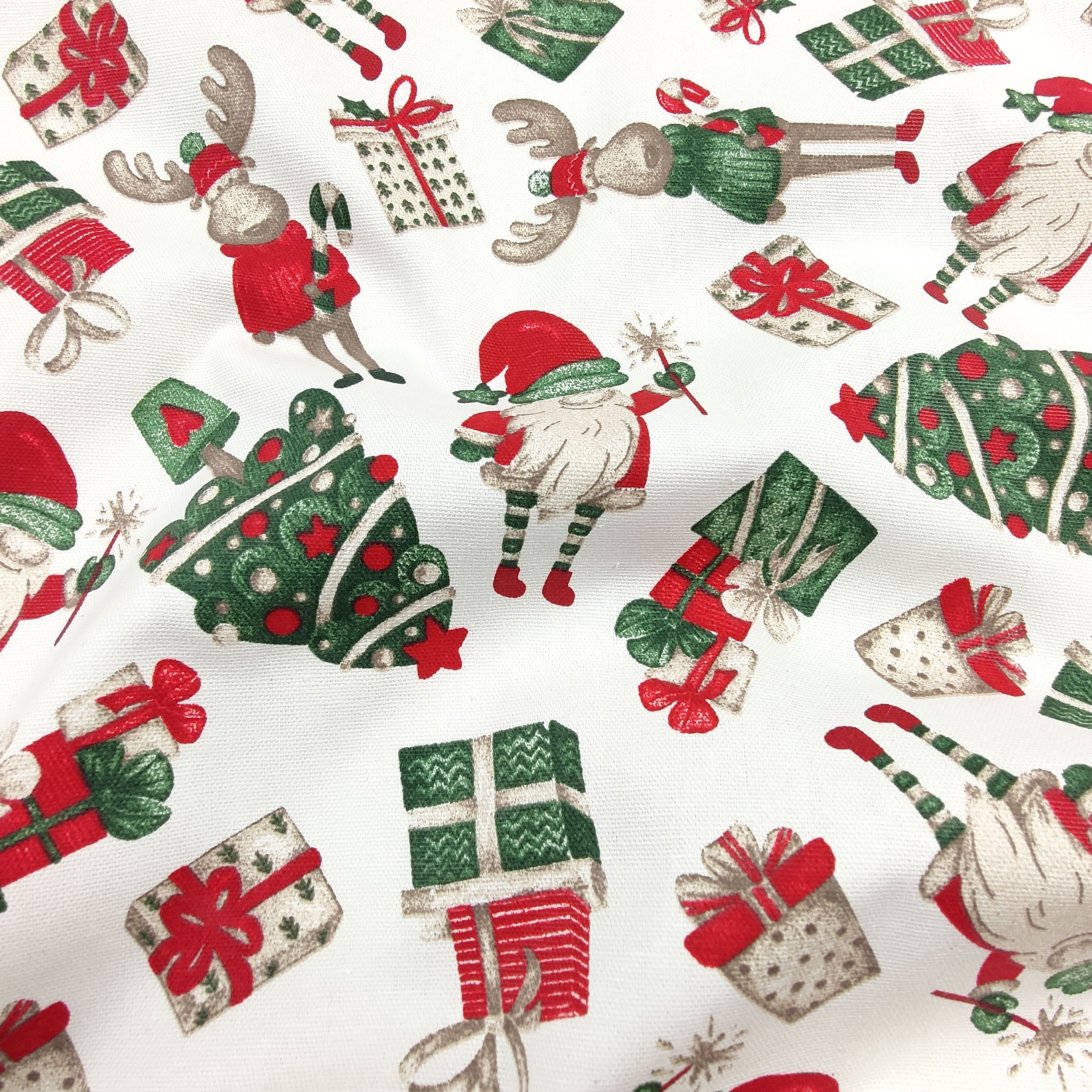 Panama pur coton motif de Noël