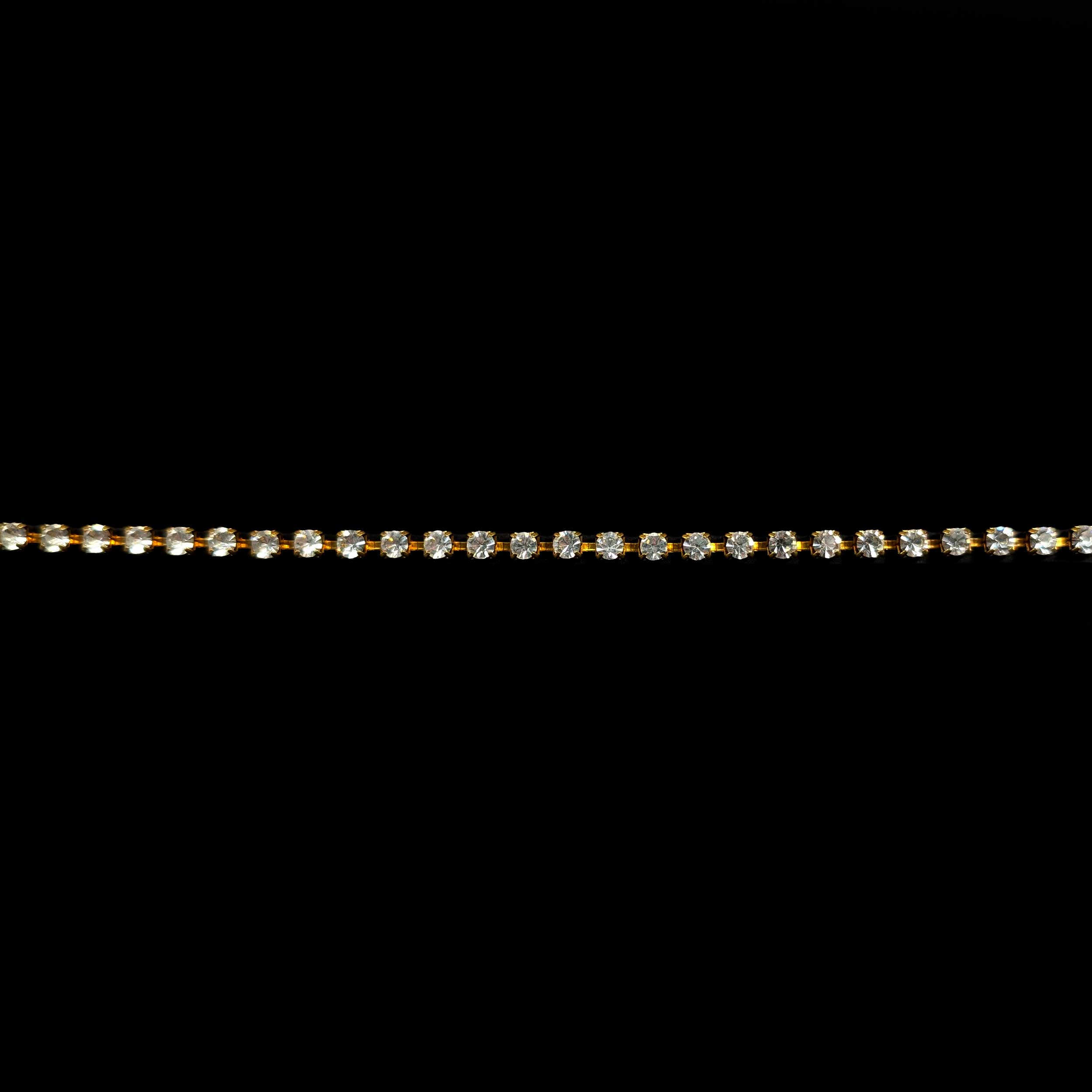 Large Golden Chain with Rhinestones Image