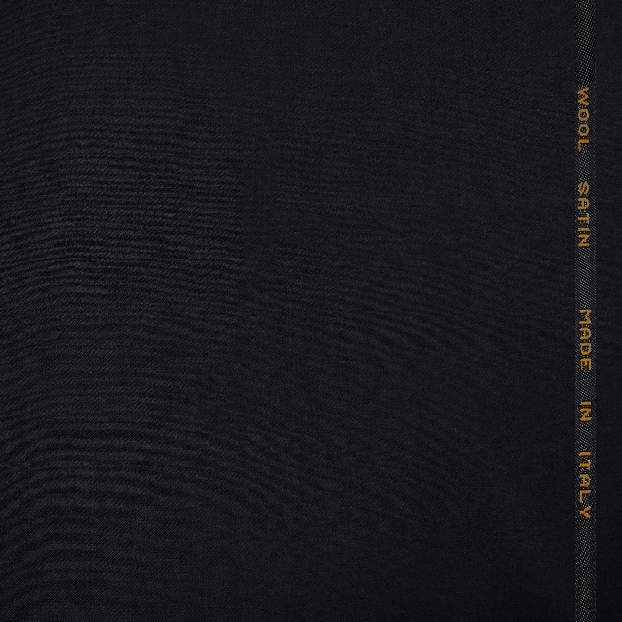 Black Stretch Wool Satin Image