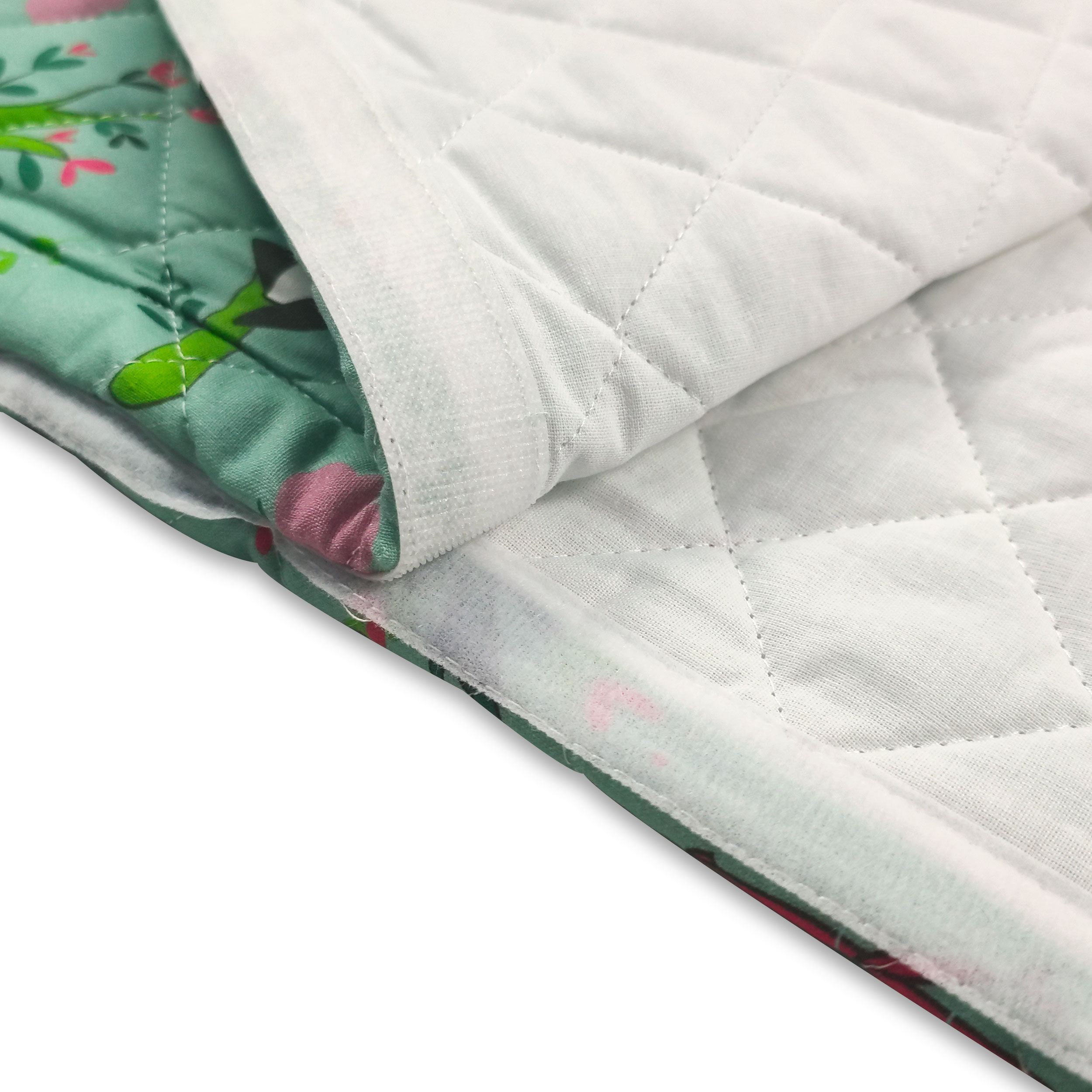 Sac de couchage à motif de panda fond vert menthe - Panini Fabrics Image