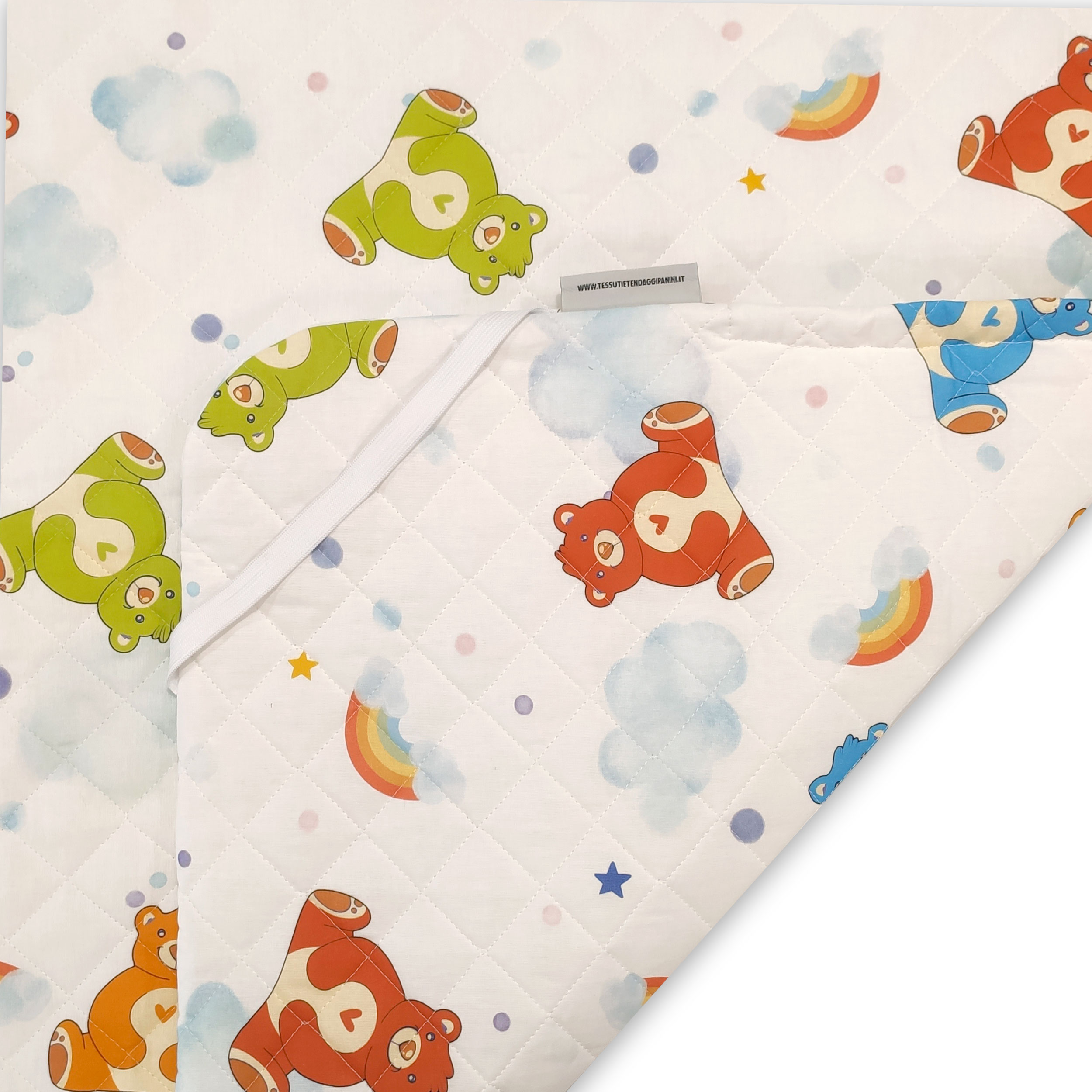 Sac de couchage Teddy Nuages et arcs-en-ciel