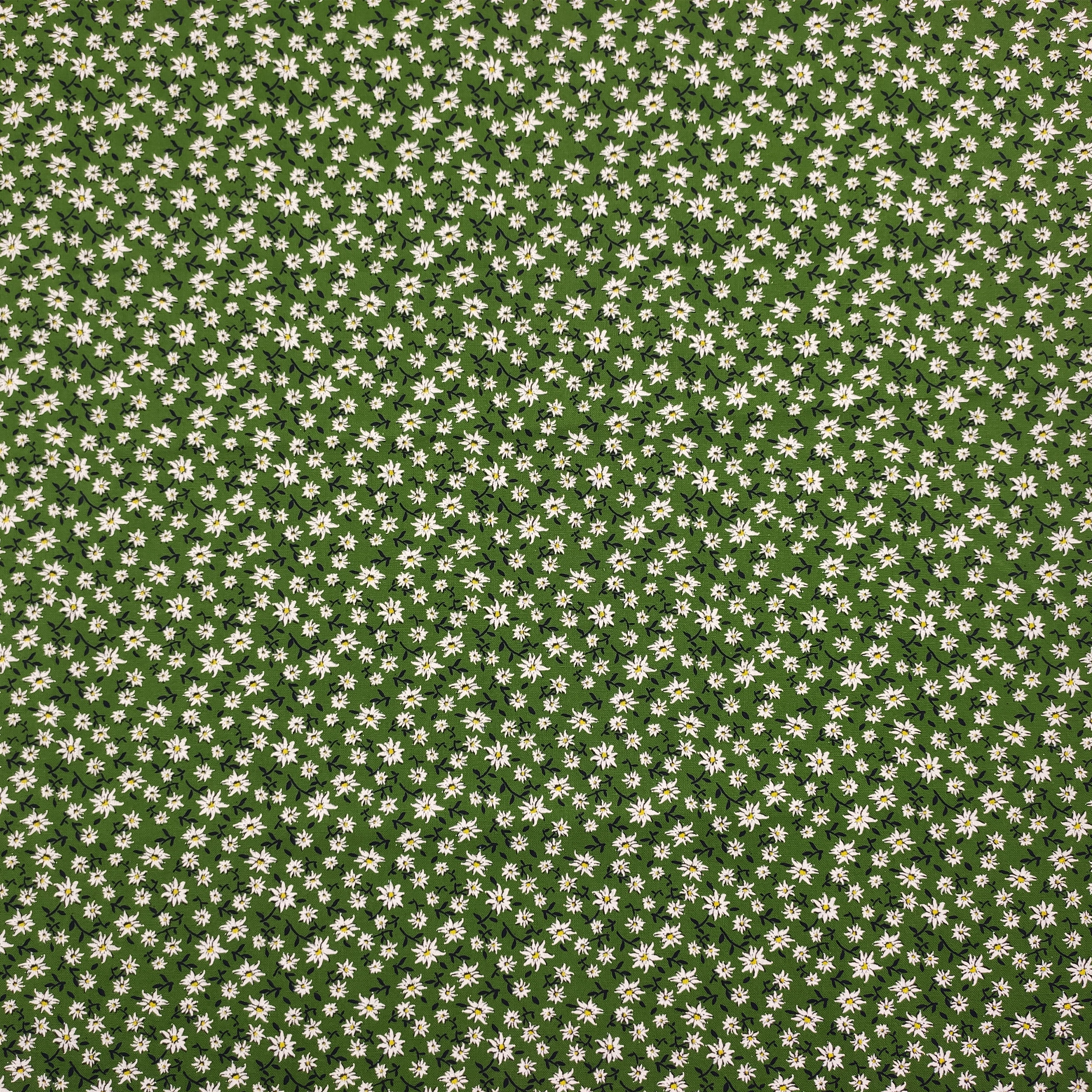 Tela tirolesa de algodón Fondo verde