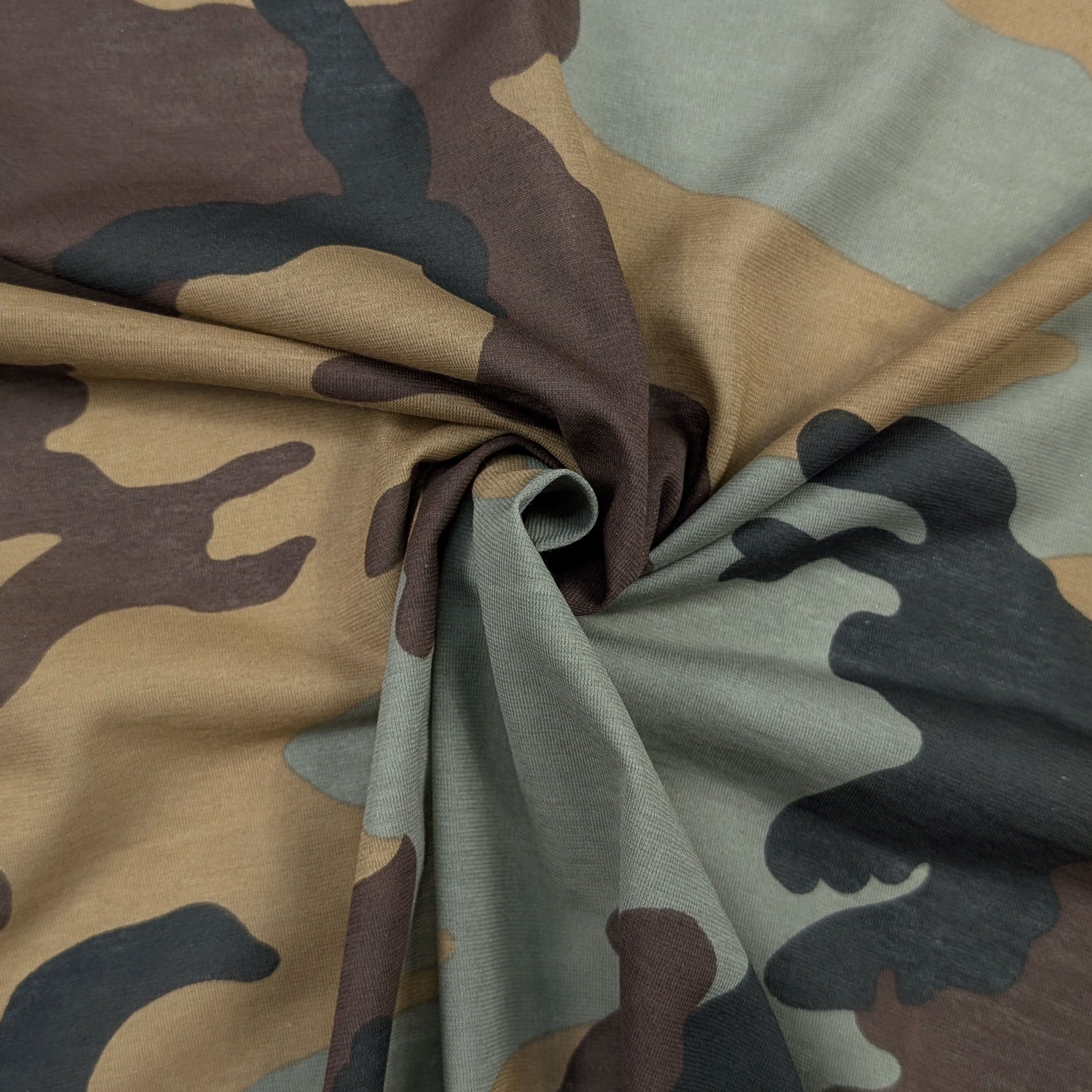 Jersey léger camouflage marron-vert