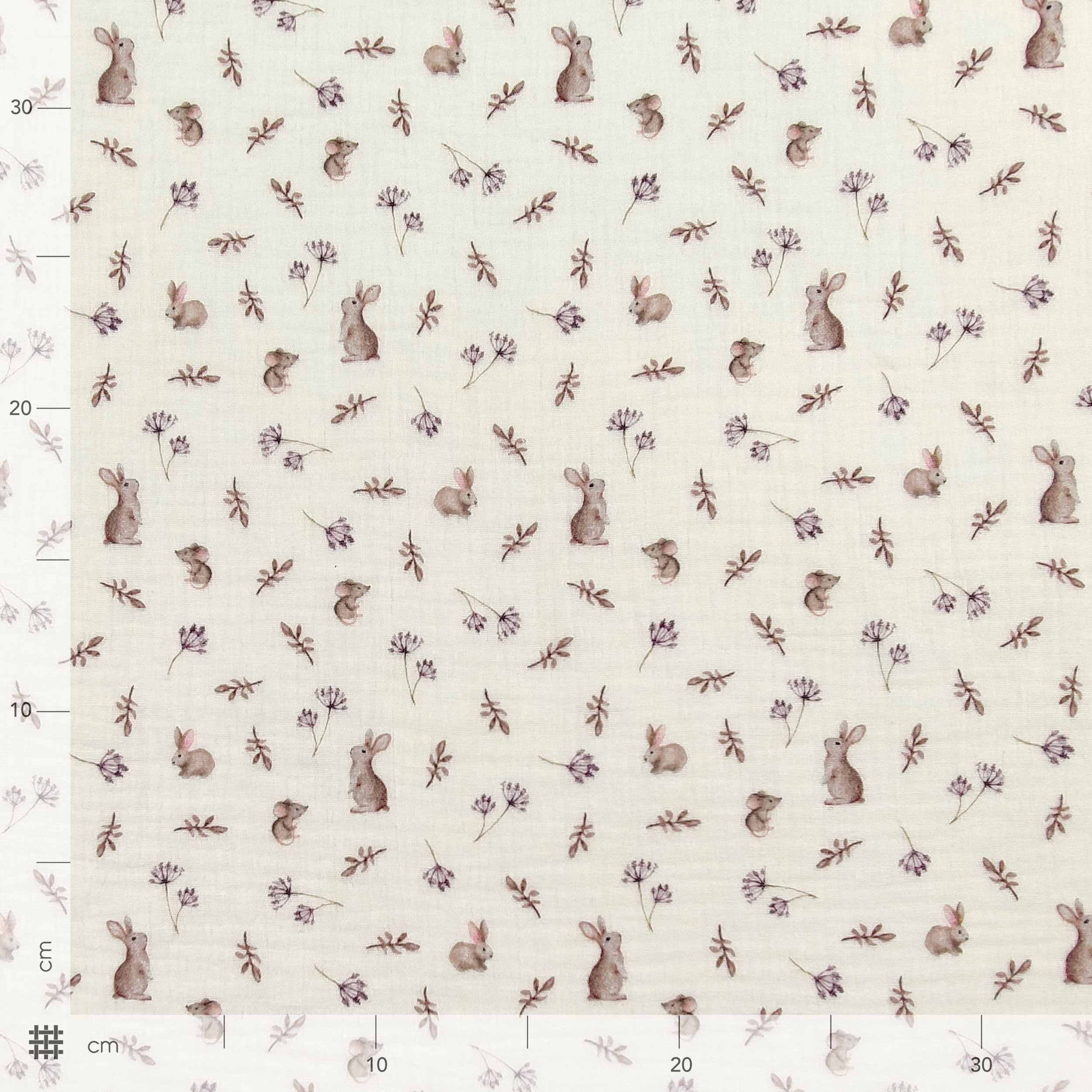 Cotton Muslin Bunnies Image