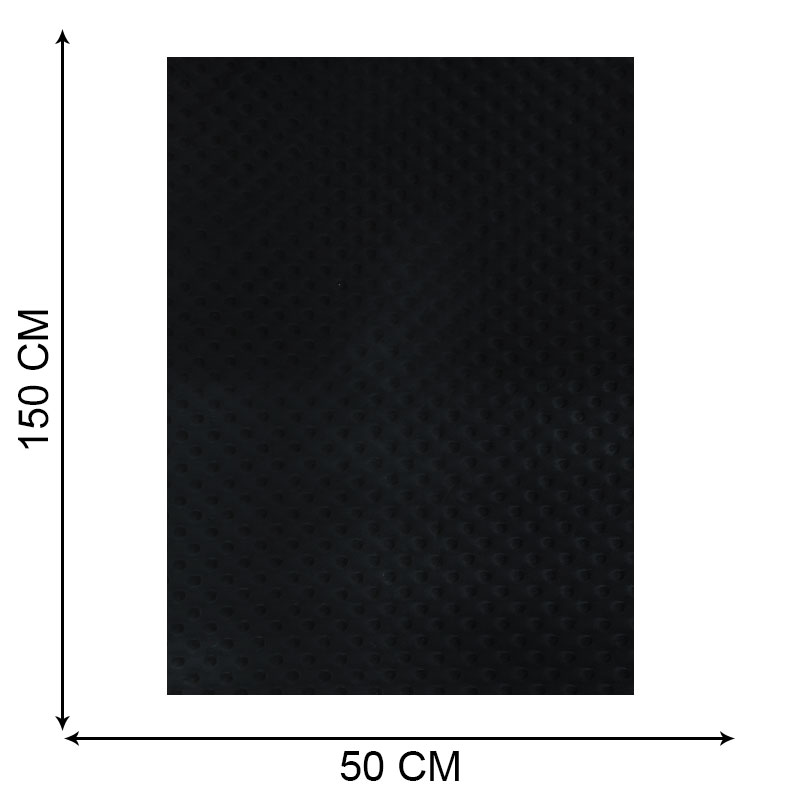 Ritaglio Minky Dots Peluche Nero 50 x 150 cm Image