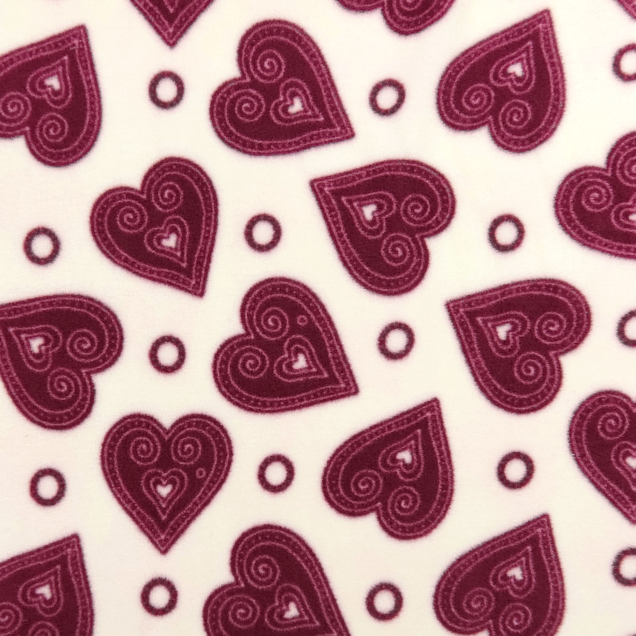 Corazones Burdeos Fondo Blanco