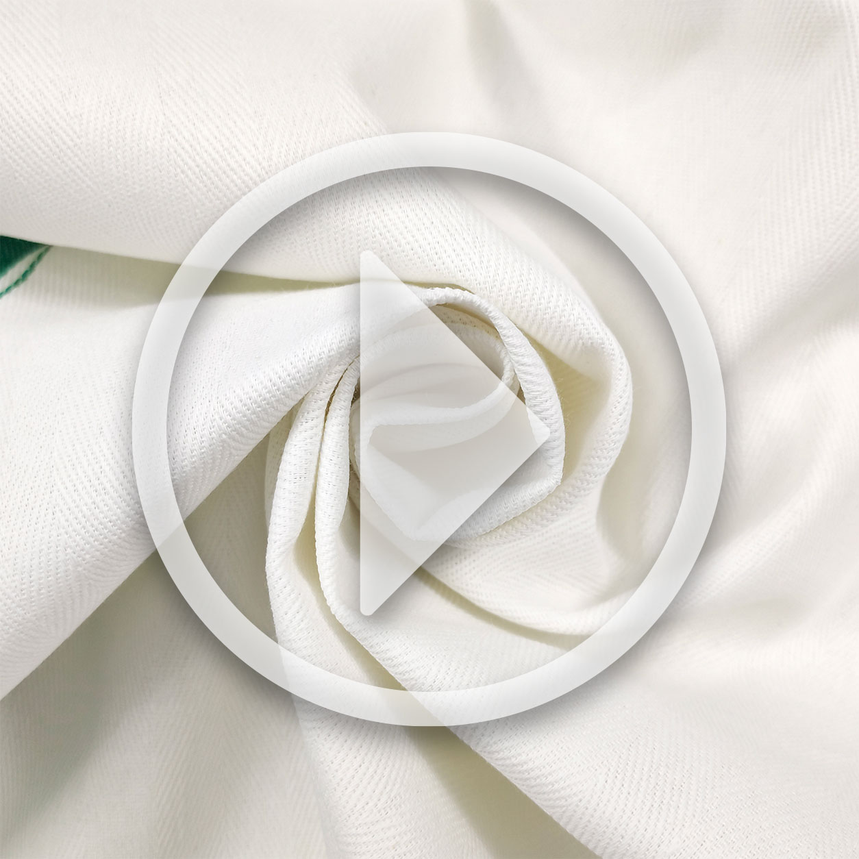 Tissu pour essuie-tout double bord large vert Image