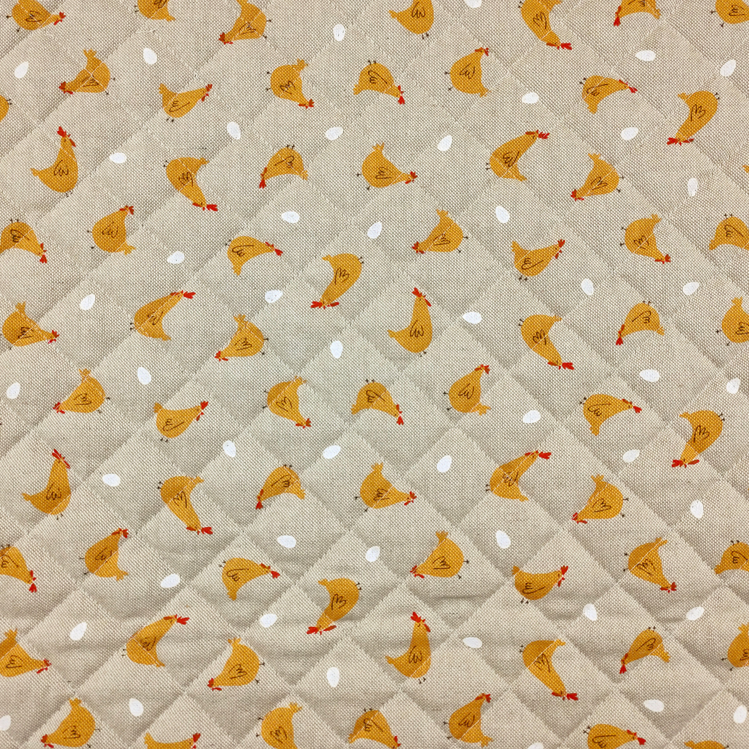 Quilted Fabric Hens