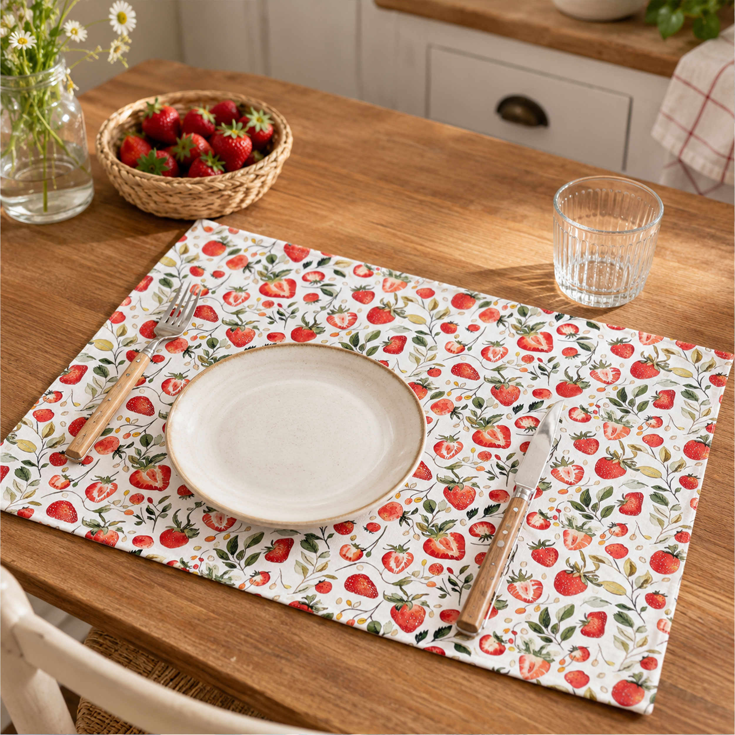 Strawberry Cotton Poplin Image