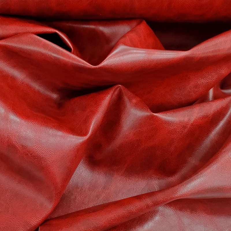 Bordeaux 50x140 cm Découpe en faux cuir avec effet vieilli Image