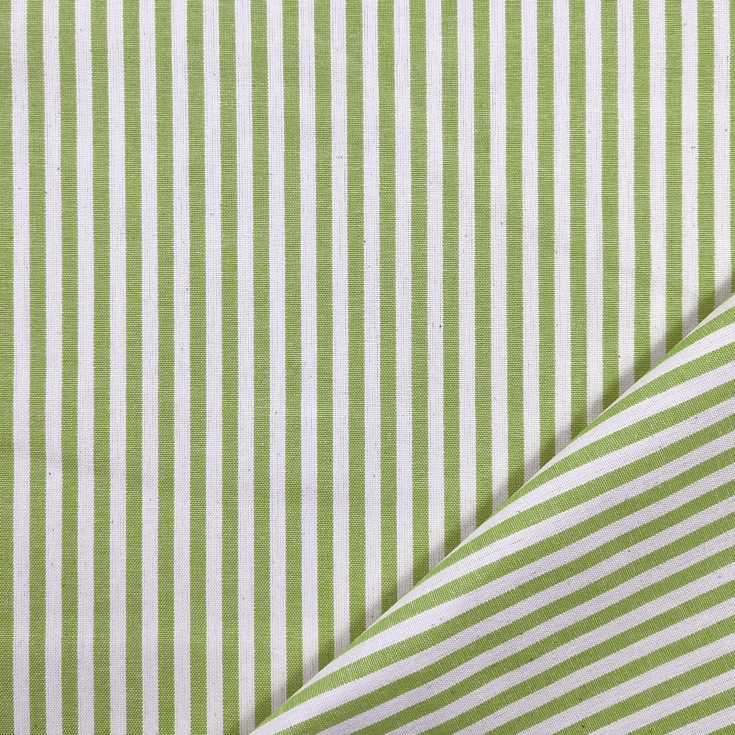 Pure Cotton Striped Tablecloth Fabric Image