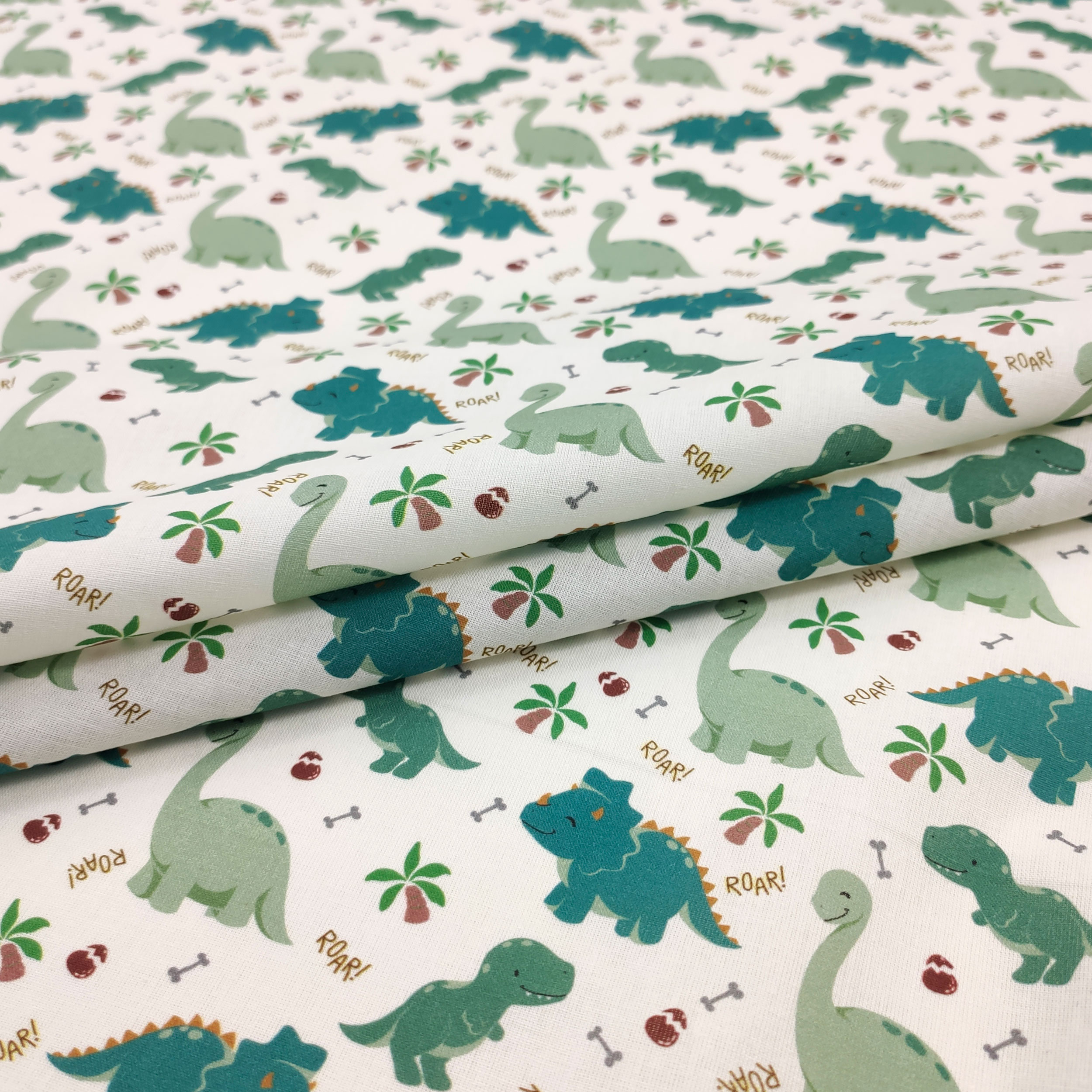 Tissu en coton Dinosaures Petit