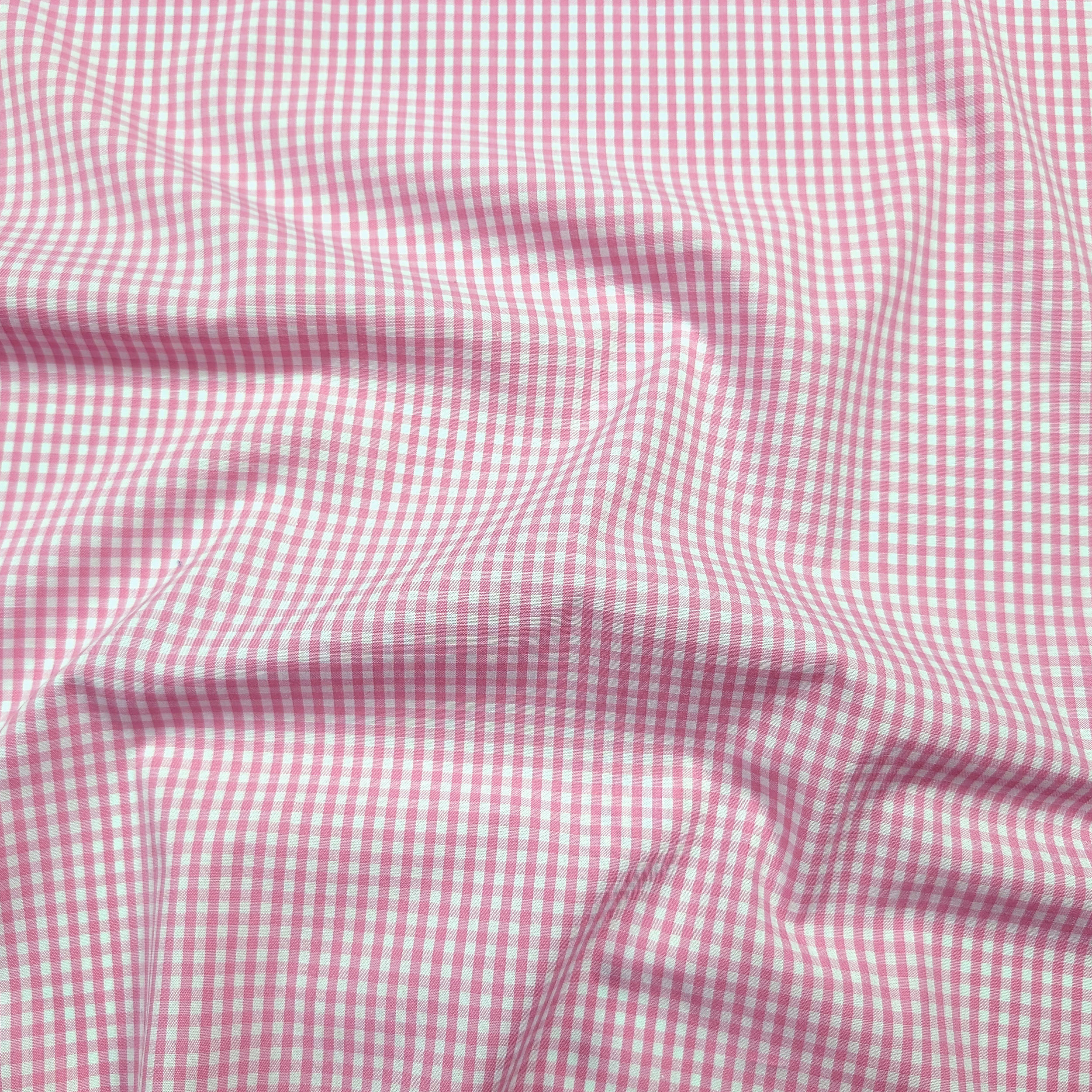 Cotton for Shirting Quadrettini Pink Image