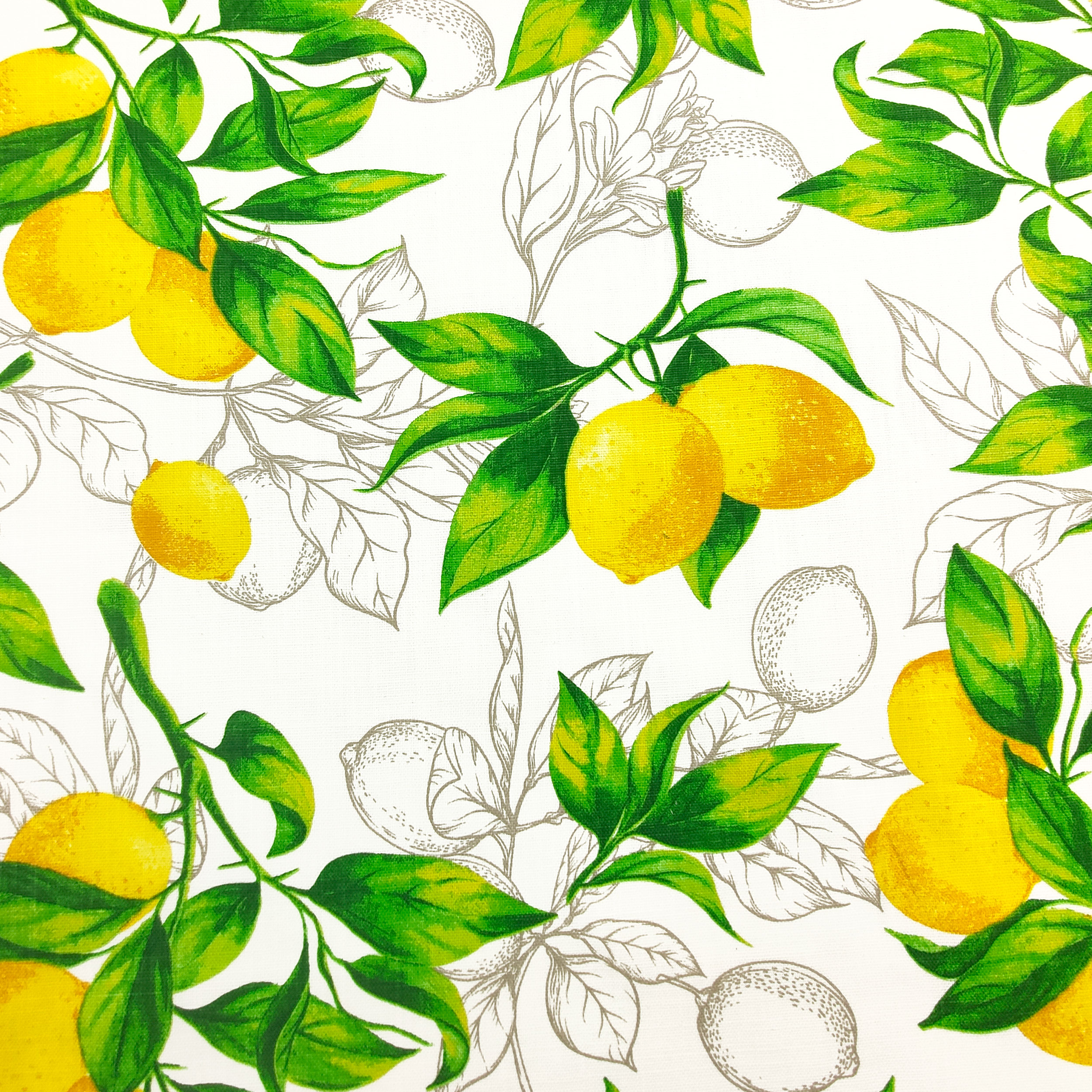 Algodón Lino Limones