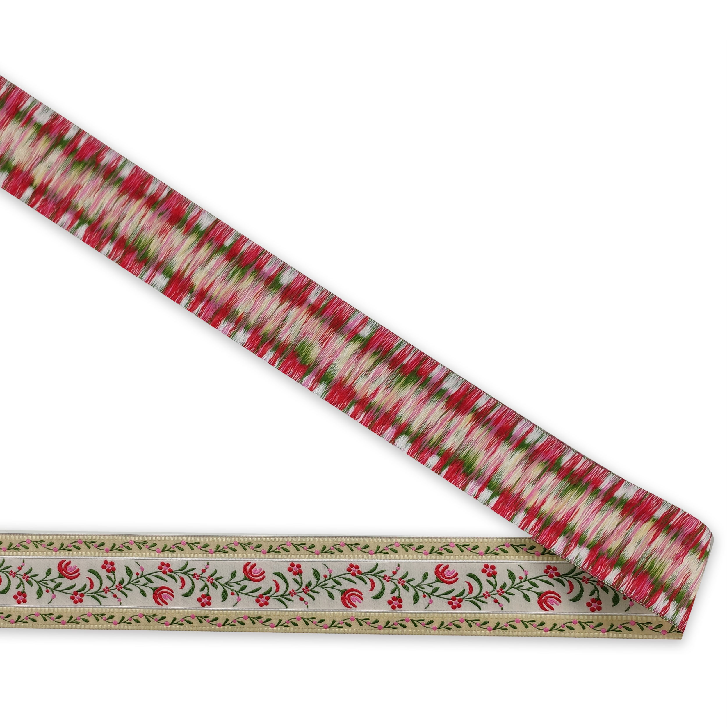 Prym Flower Patterned Trimmings Rouge