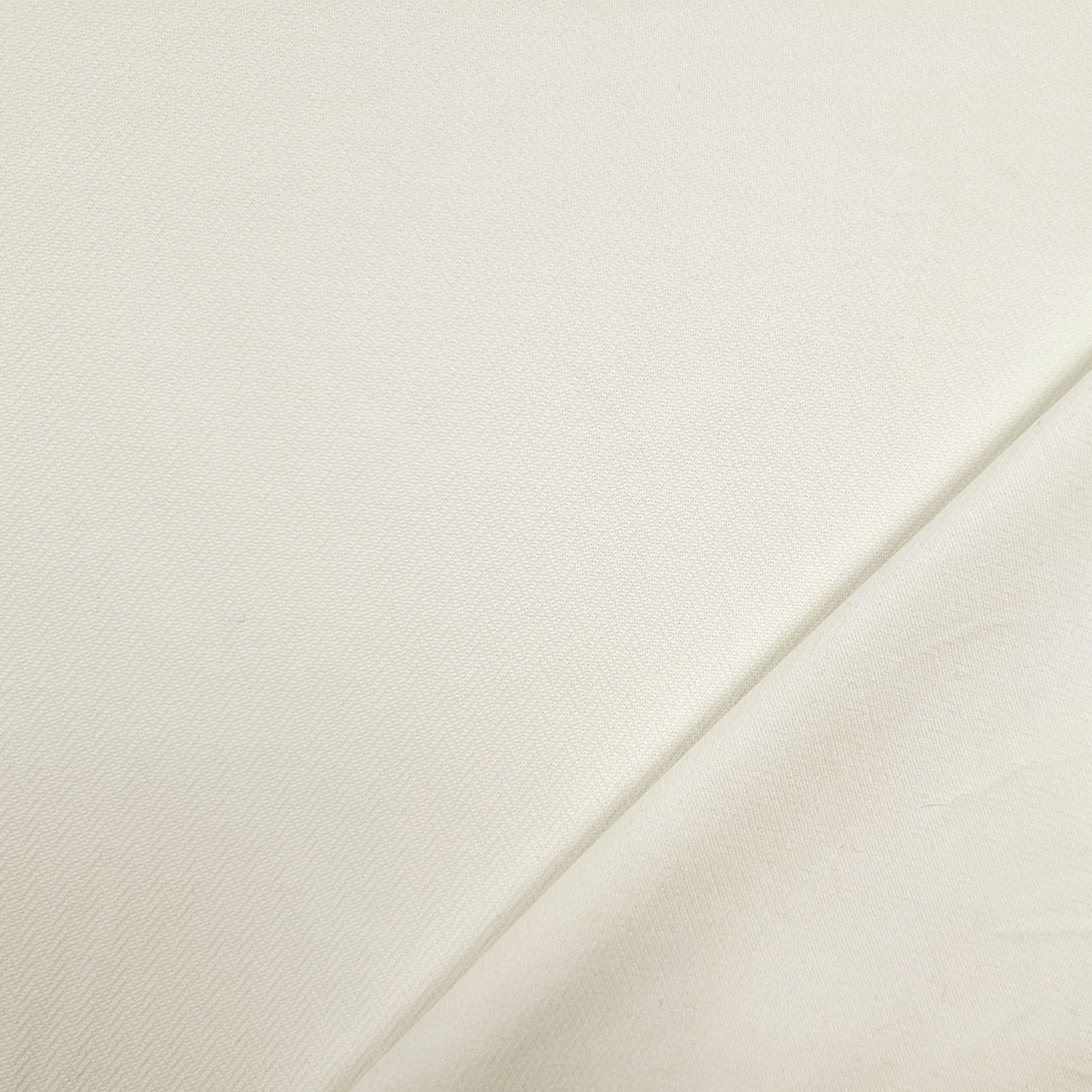 White Stretch Fabric Zig Zag Weave Image