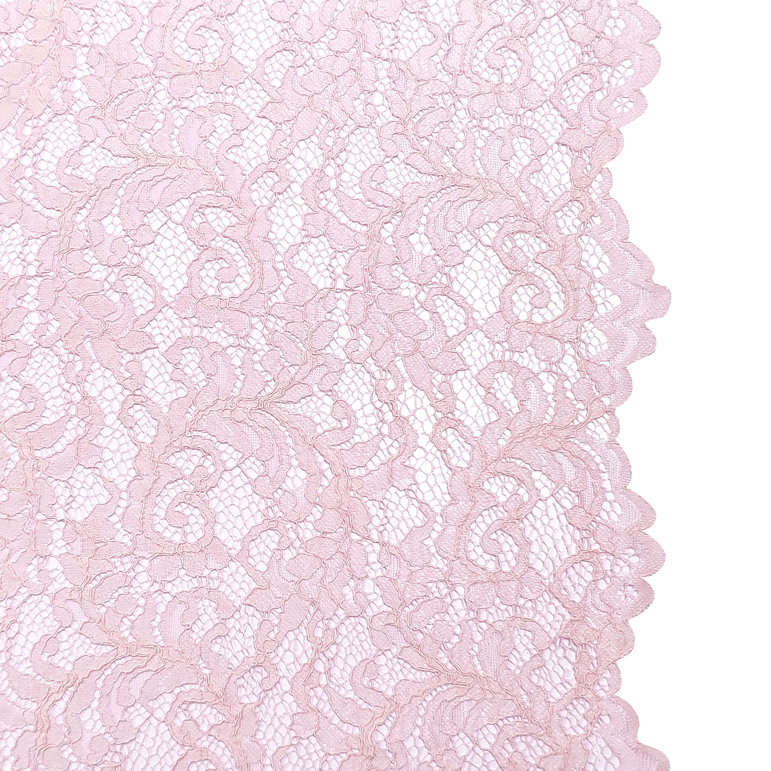 Premium Baby Pink Lace Fabric