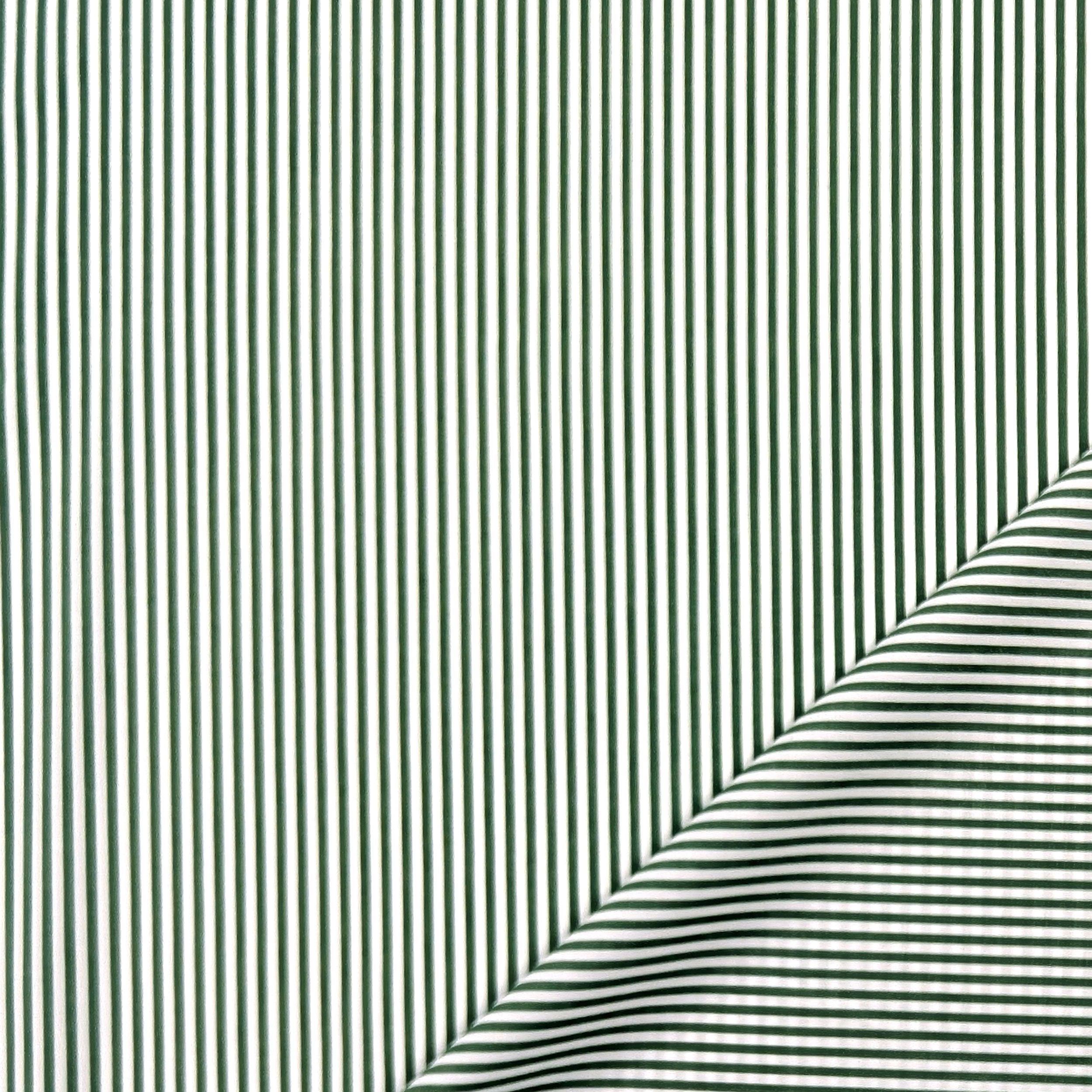 Cotton for Shirts Green Stripes Image