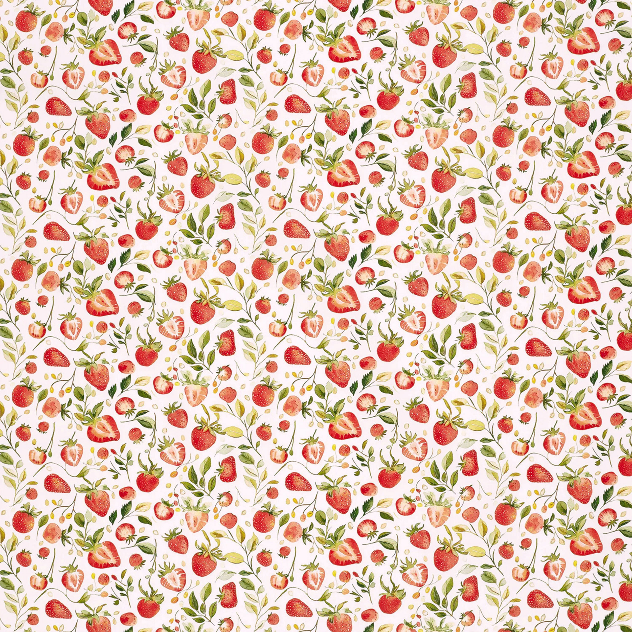 Strawberry Cotton Poplin Image