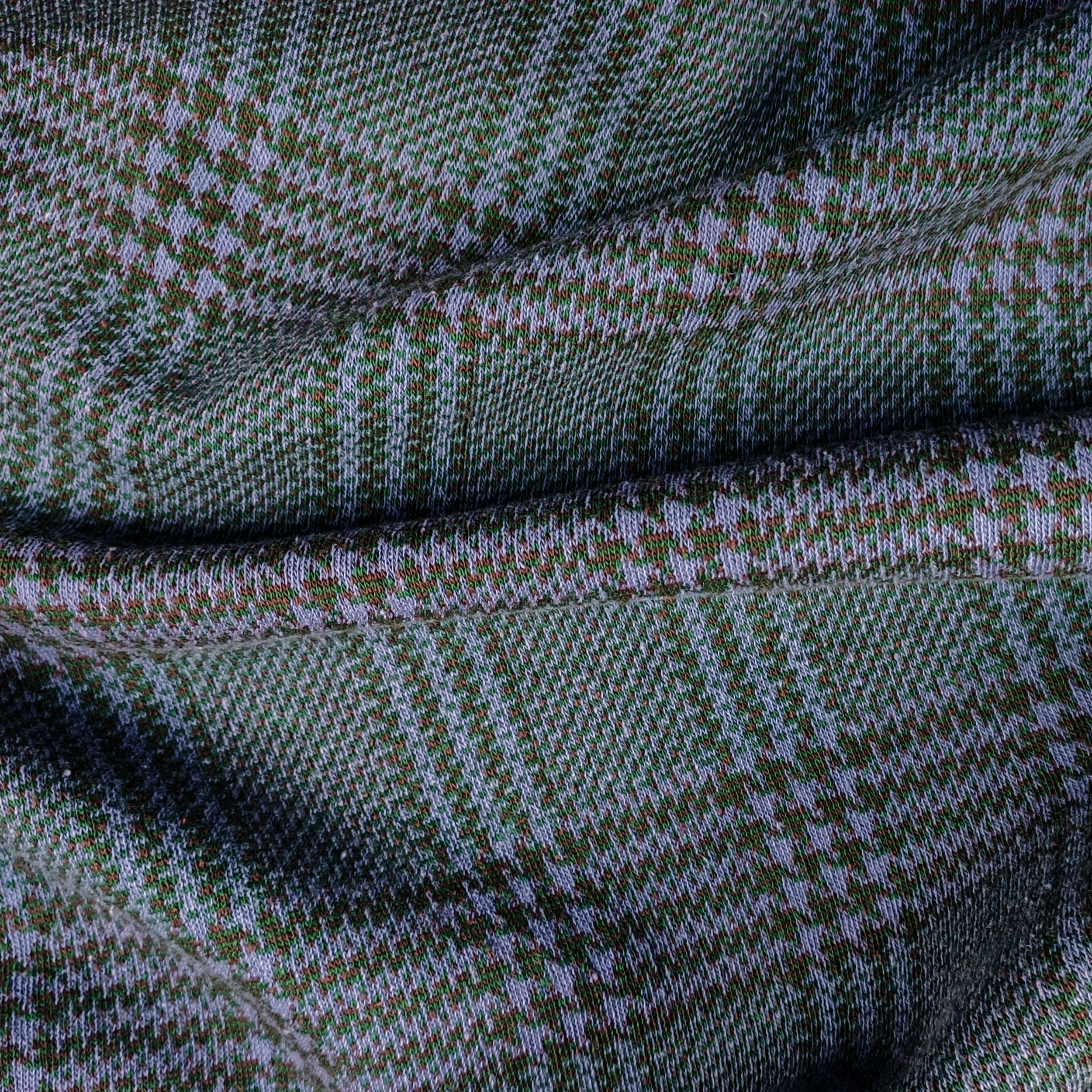 Double tricot de coton écossais mélangé Bordeaux