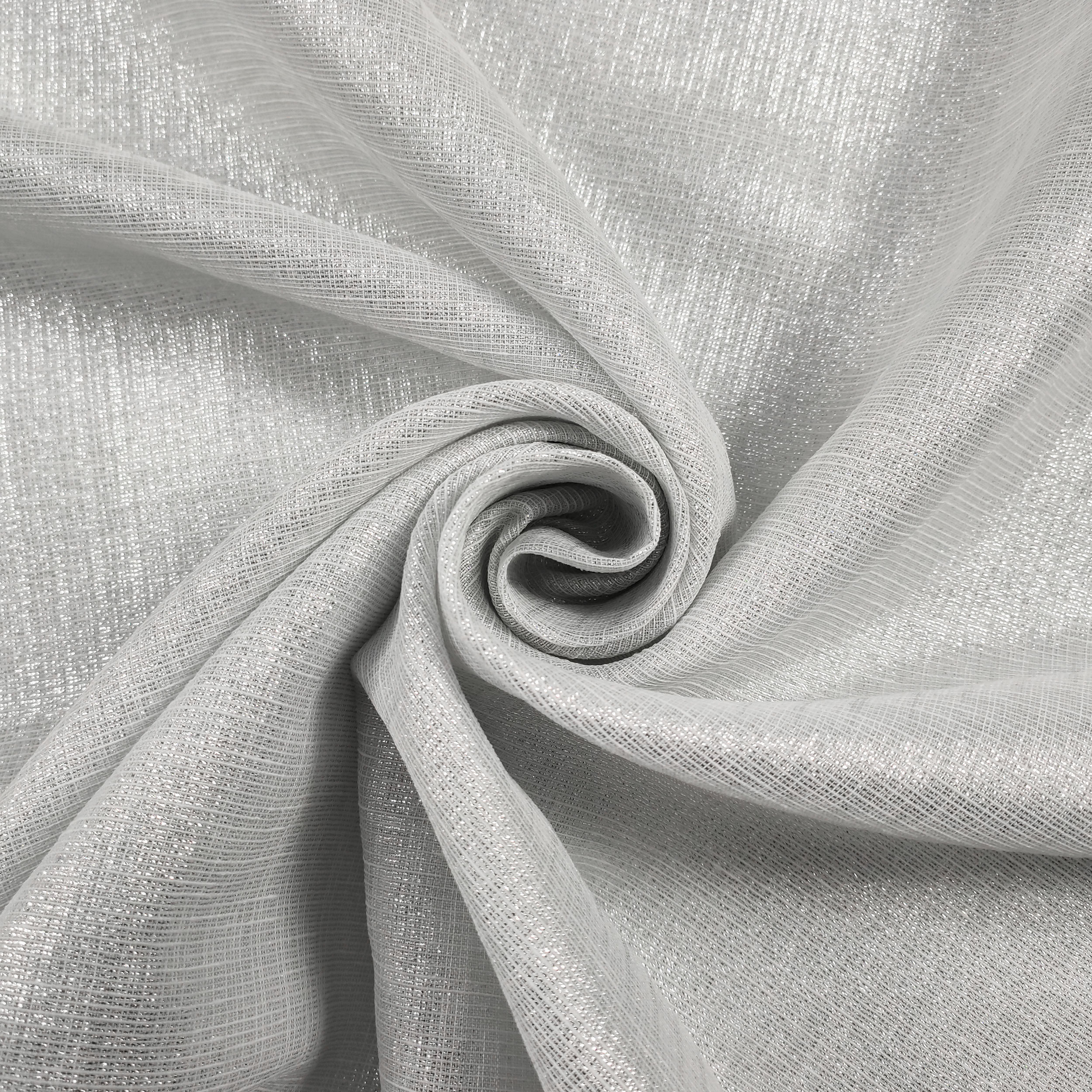 Tissu Lurex argenté