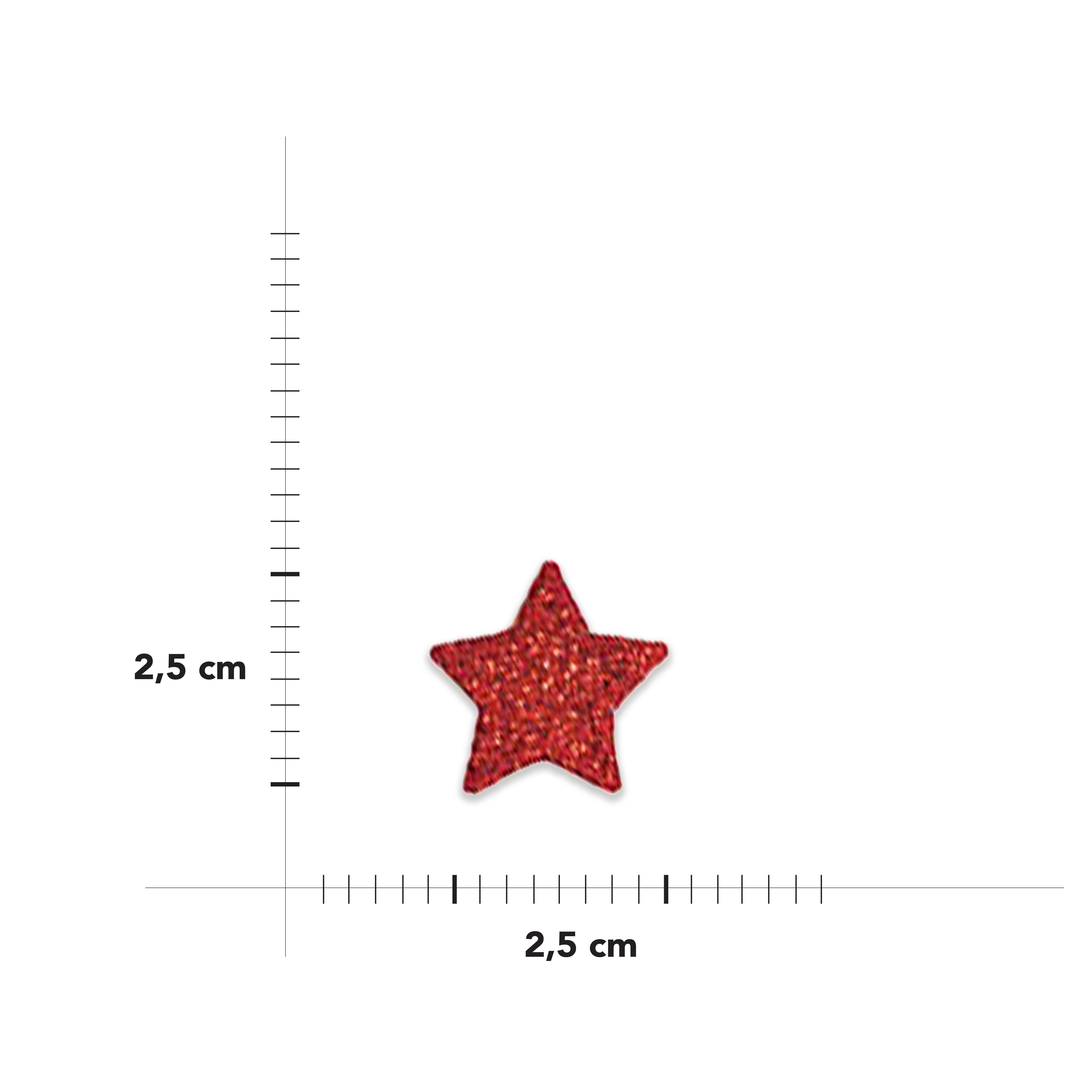 Thermokleberauftrag Star Glitter Image