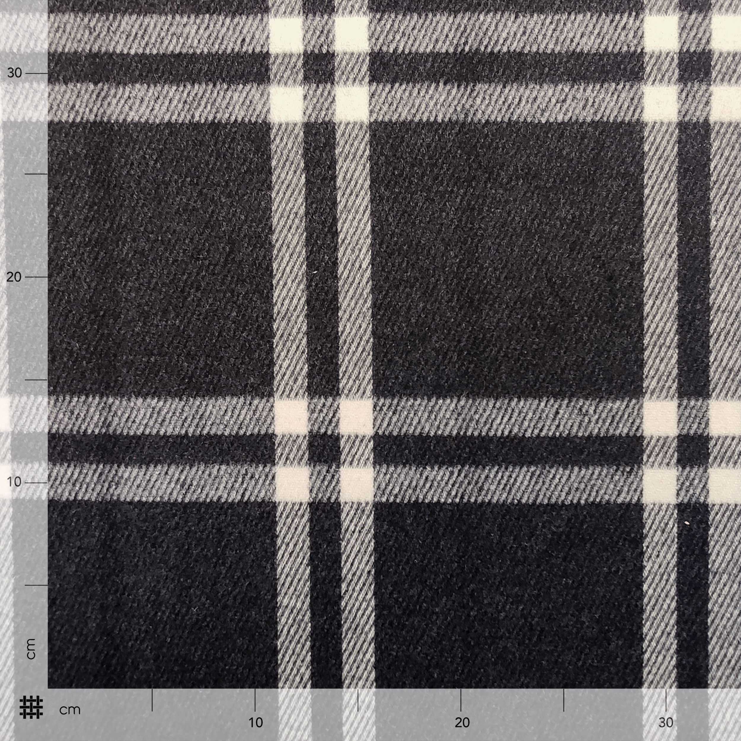 Tartan Wolltuch Anthrazit Image
