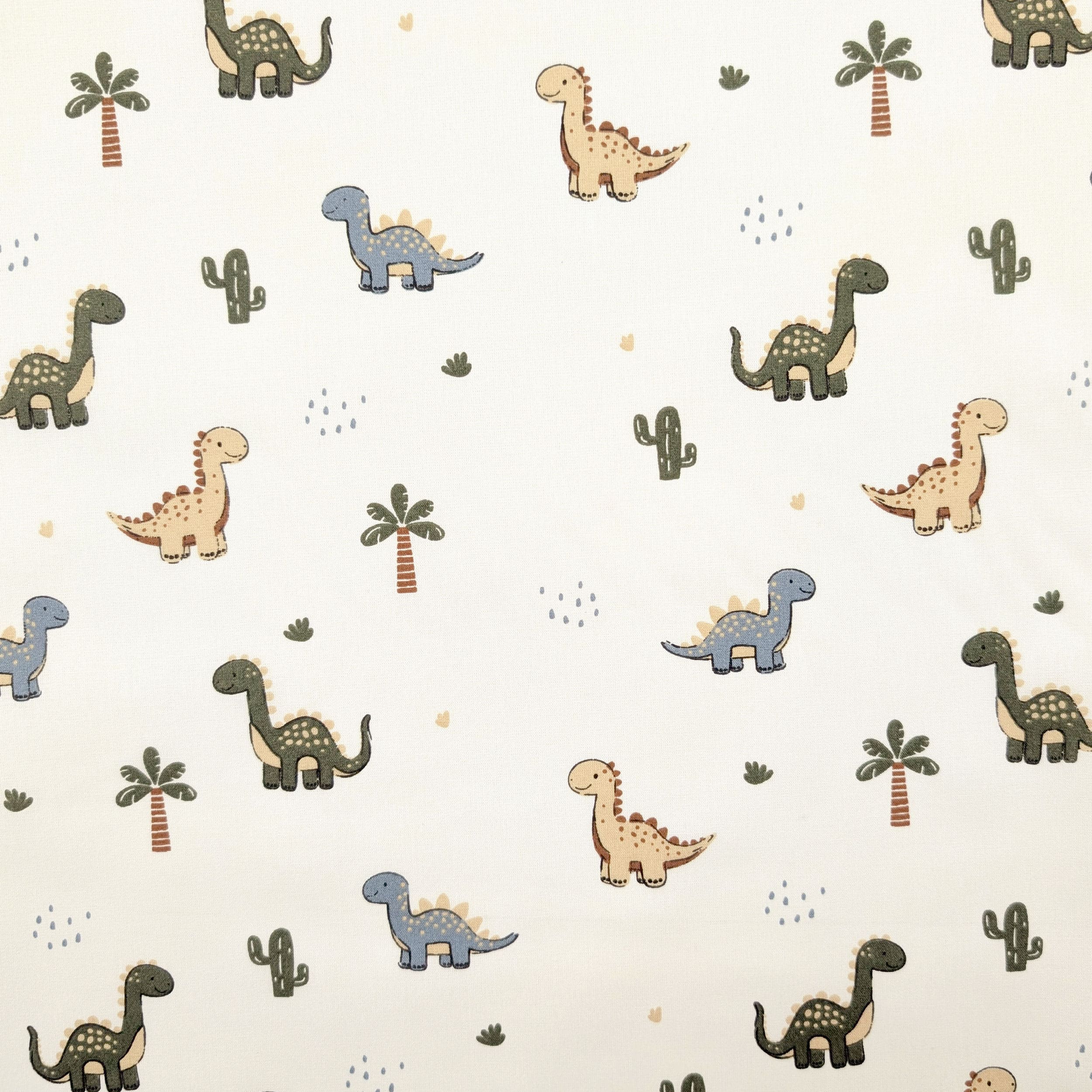 Cotton poplin with Stegosaurus pattern Image