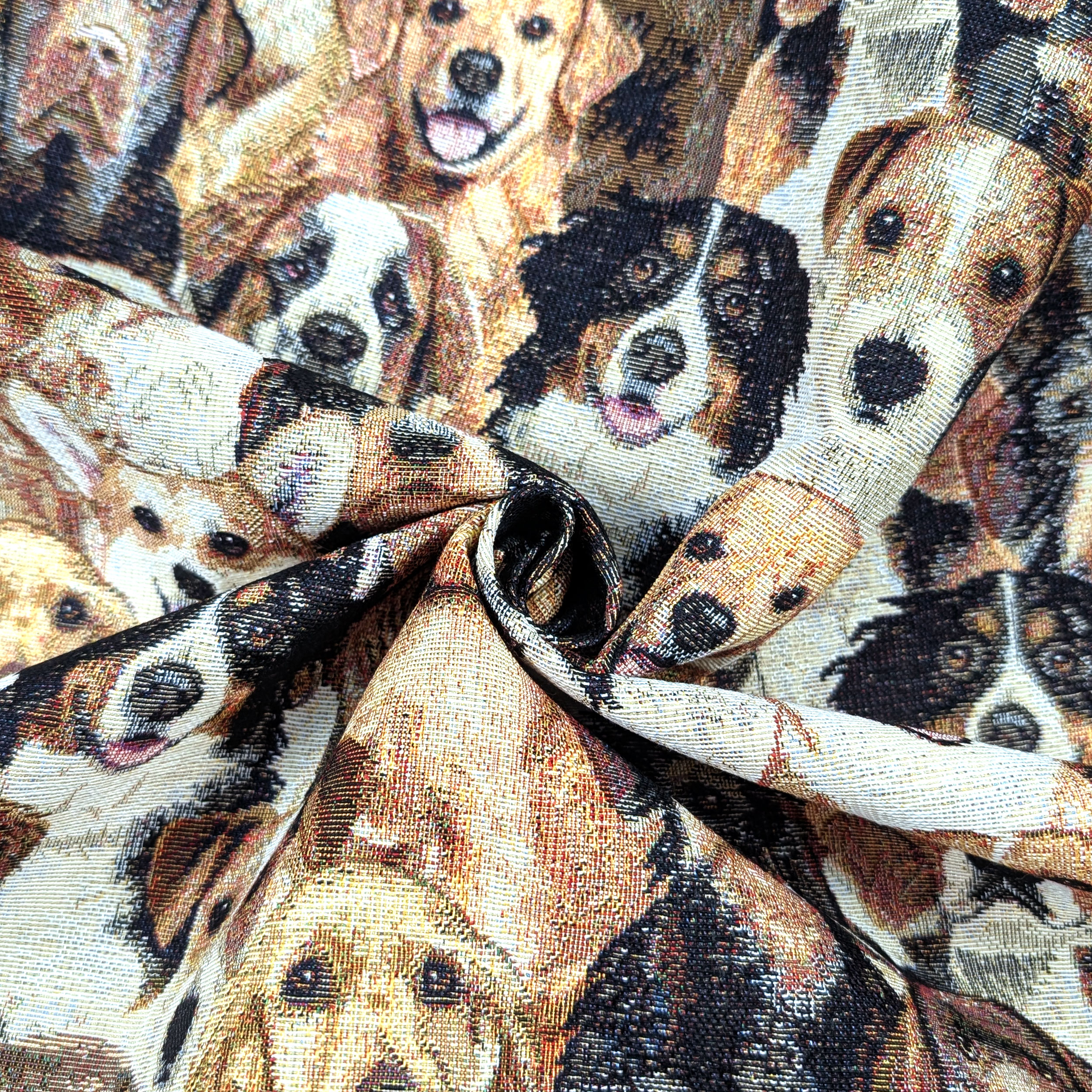 Tela de gobelino con estampado de perro Image