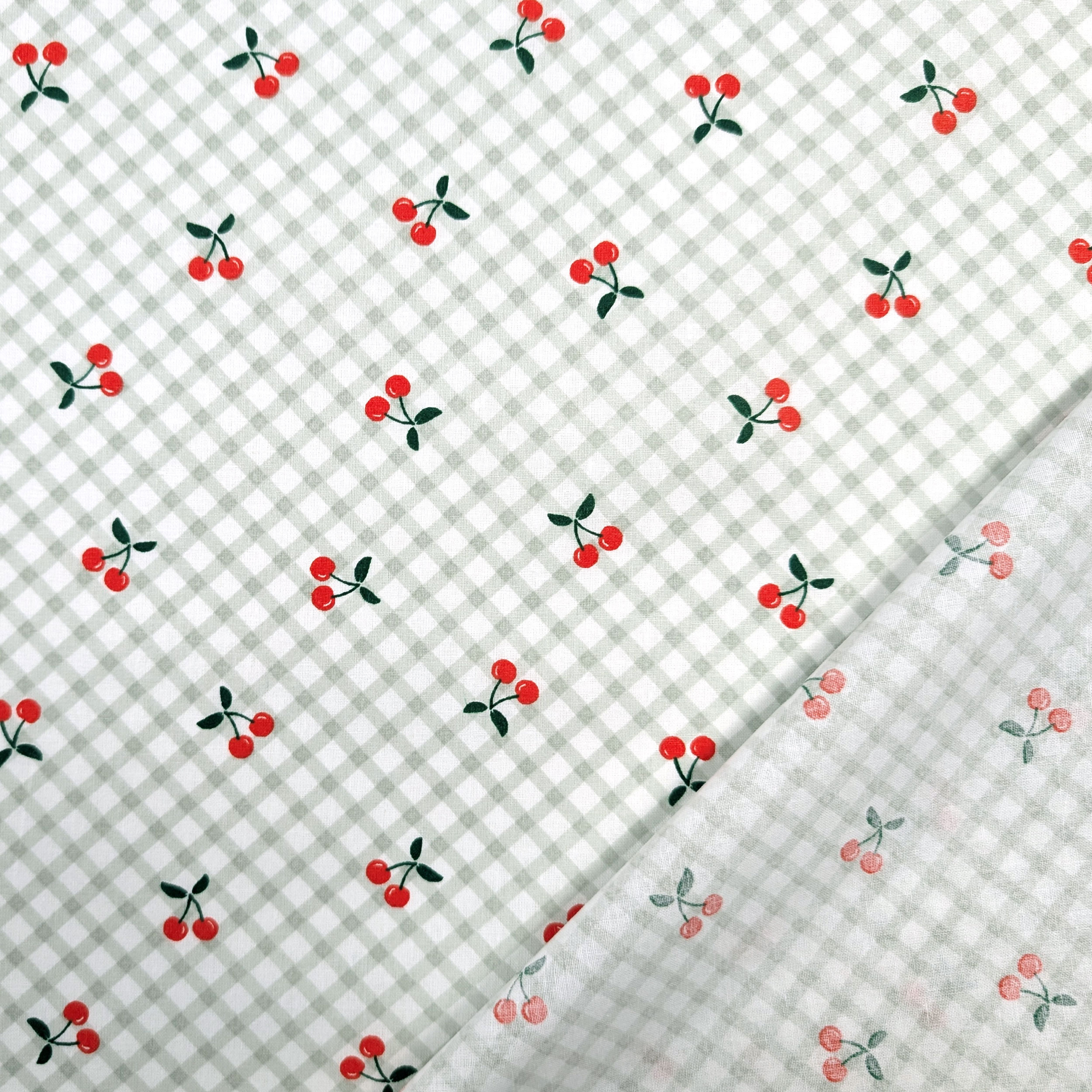 Green and Cherry Braided Cotton Image